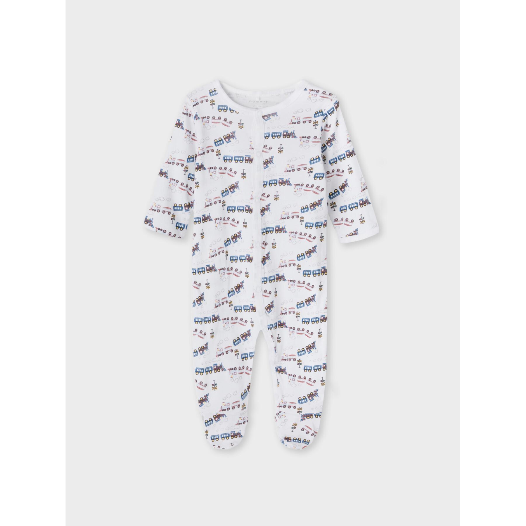 Conjunto de 2 pijamas para bebés Name it Nightsuit Heather Train