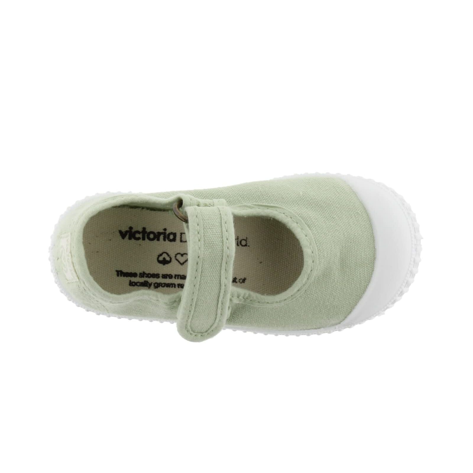 Sandálias de lona tingidas para crianças Victoria 1915 Mercedes