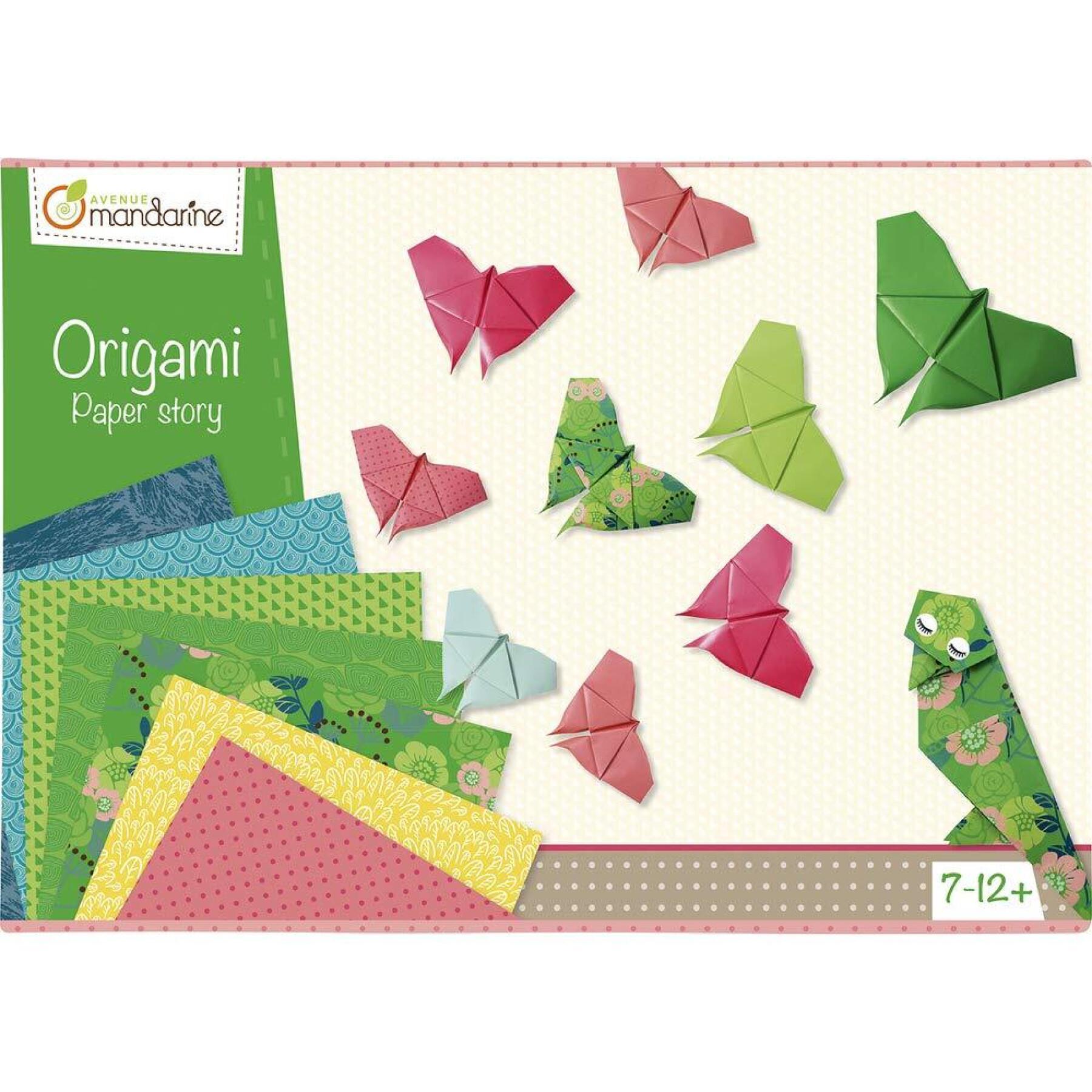 Caixa criativa de origami Avenue Mandarine