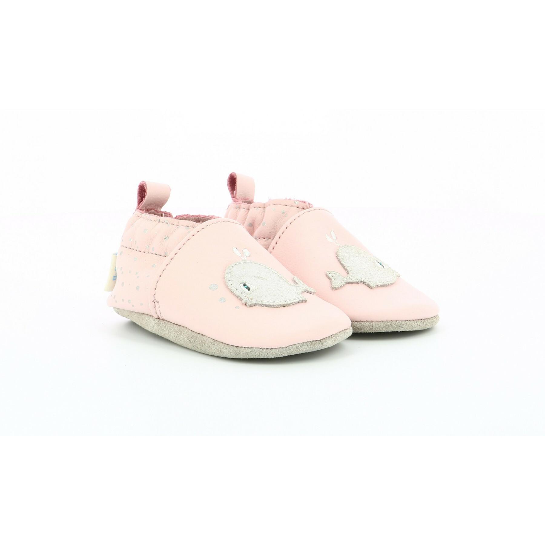 Sapatos para bebés Robeez Pink Whale