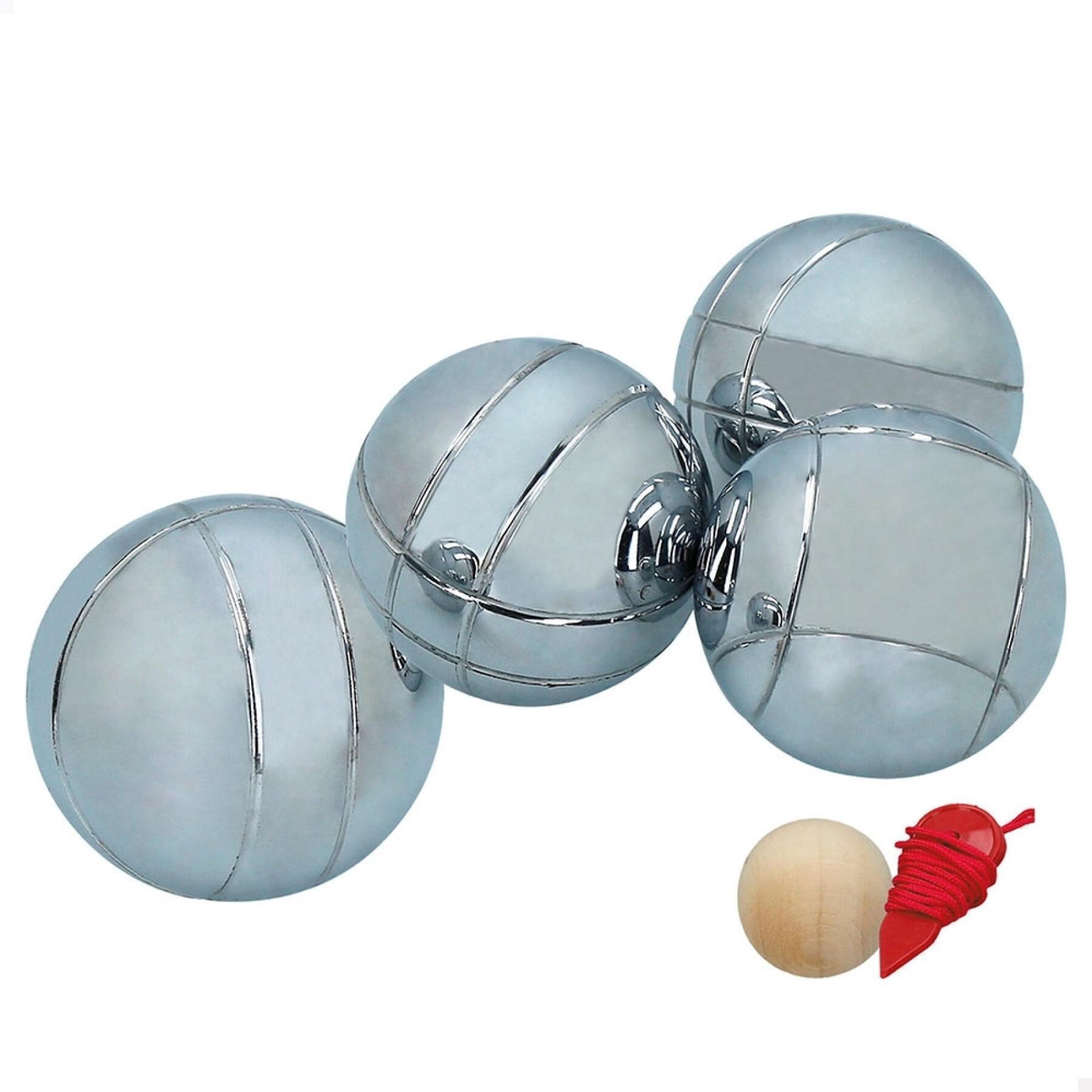 Jogos de tabuleiro 4 boules pétanque saco Aktive