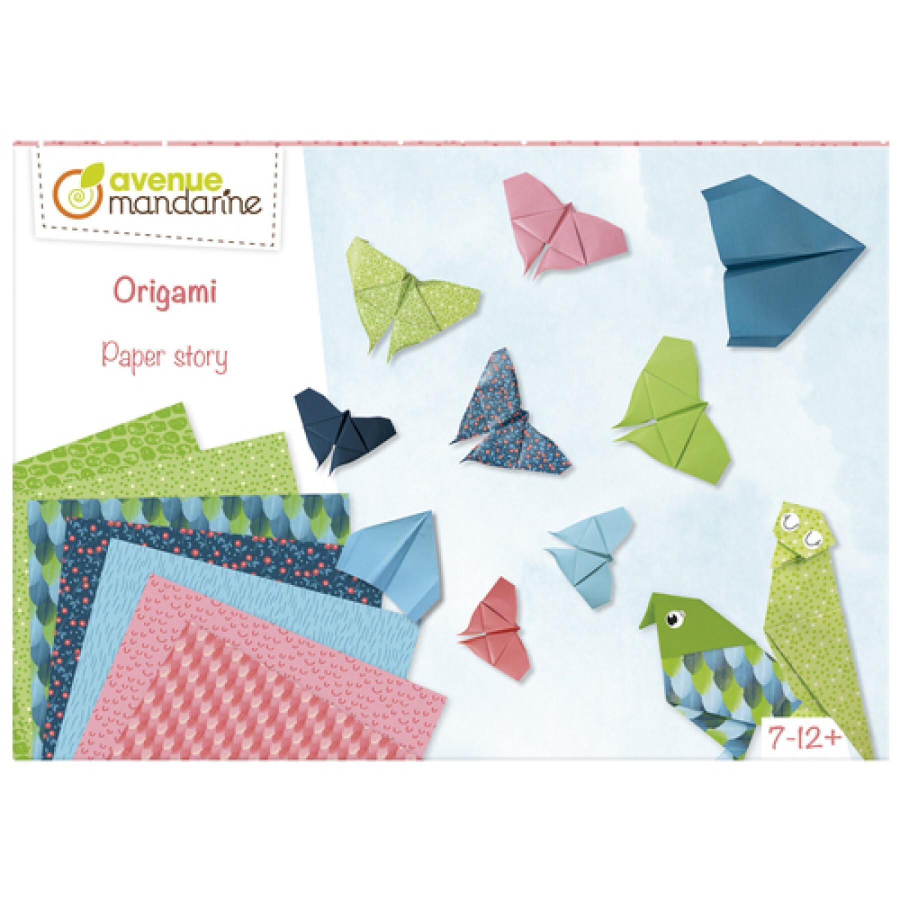 Caixa criativa de origami Avenue Mandarine