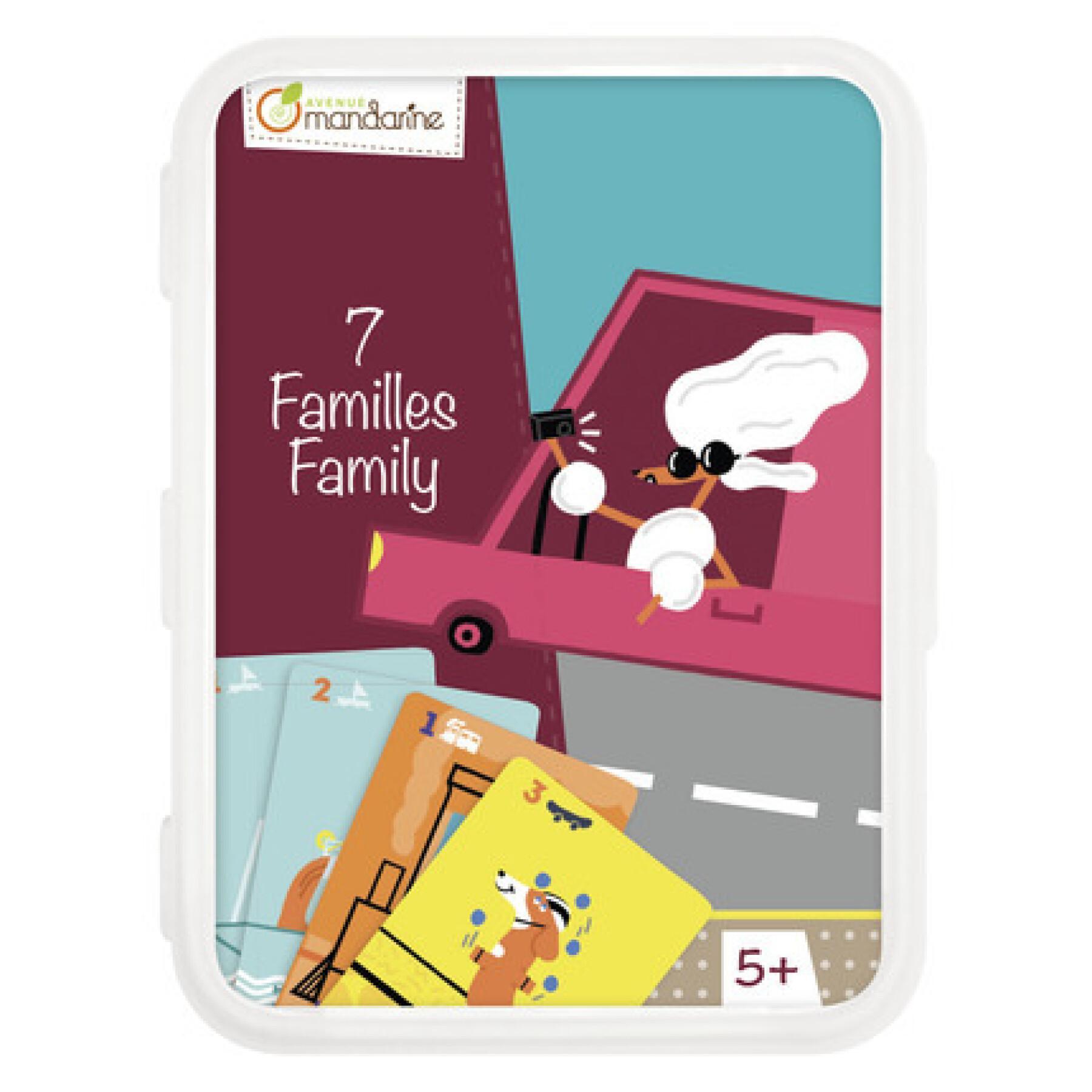 Jogos de cartas Avenue Mandarine 7 Familles