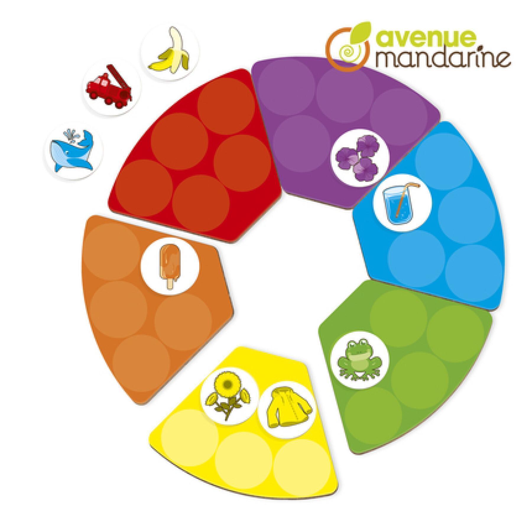 Jogos educativos para aprender cores Avenue Mandarine