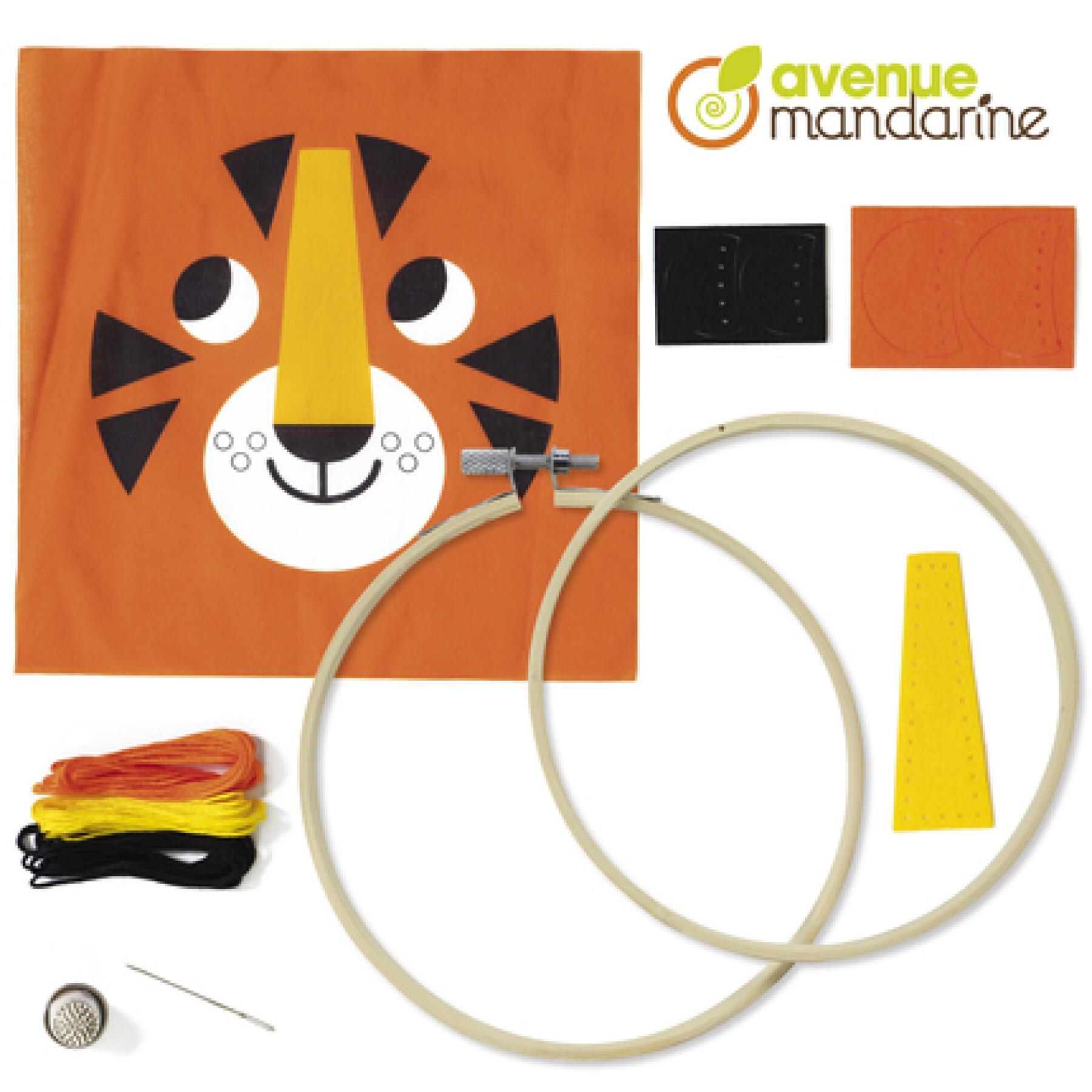 Galeria de píxeis do kit de costura Avenue Mandarine Tambourin Tigre