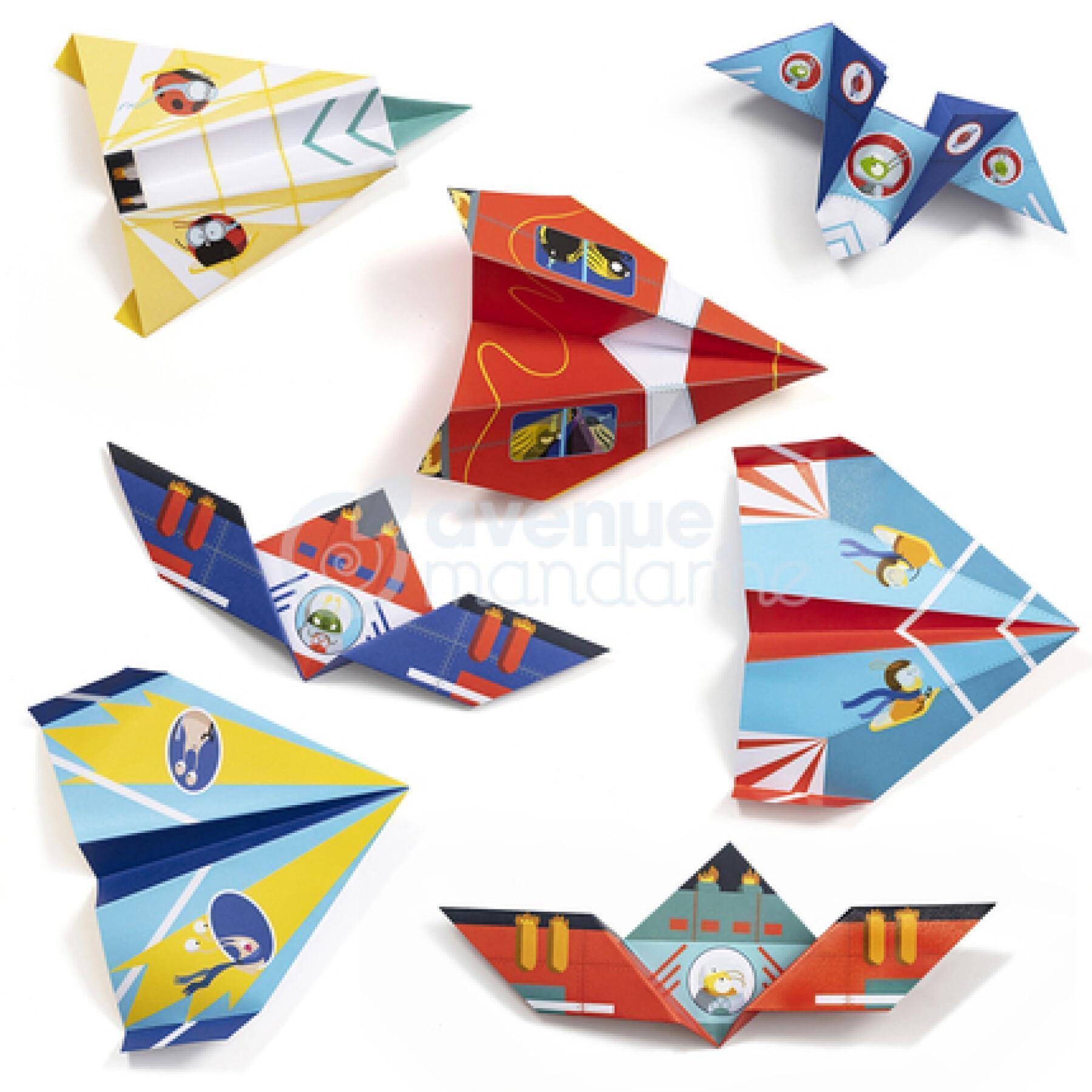 Caixa criativa - aviões de origami Avenue Mandarine