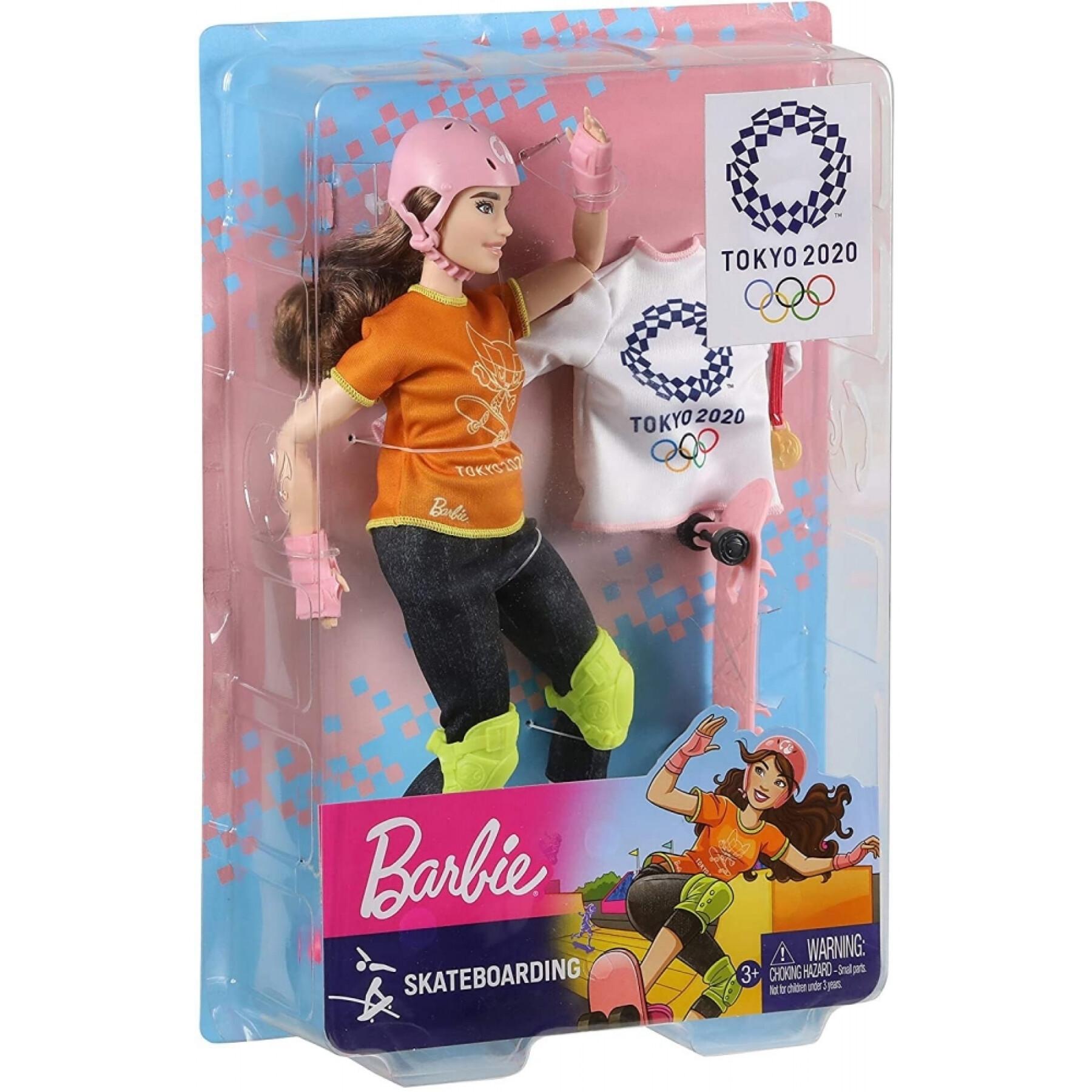 Boneca patinadora olímpica Barbie