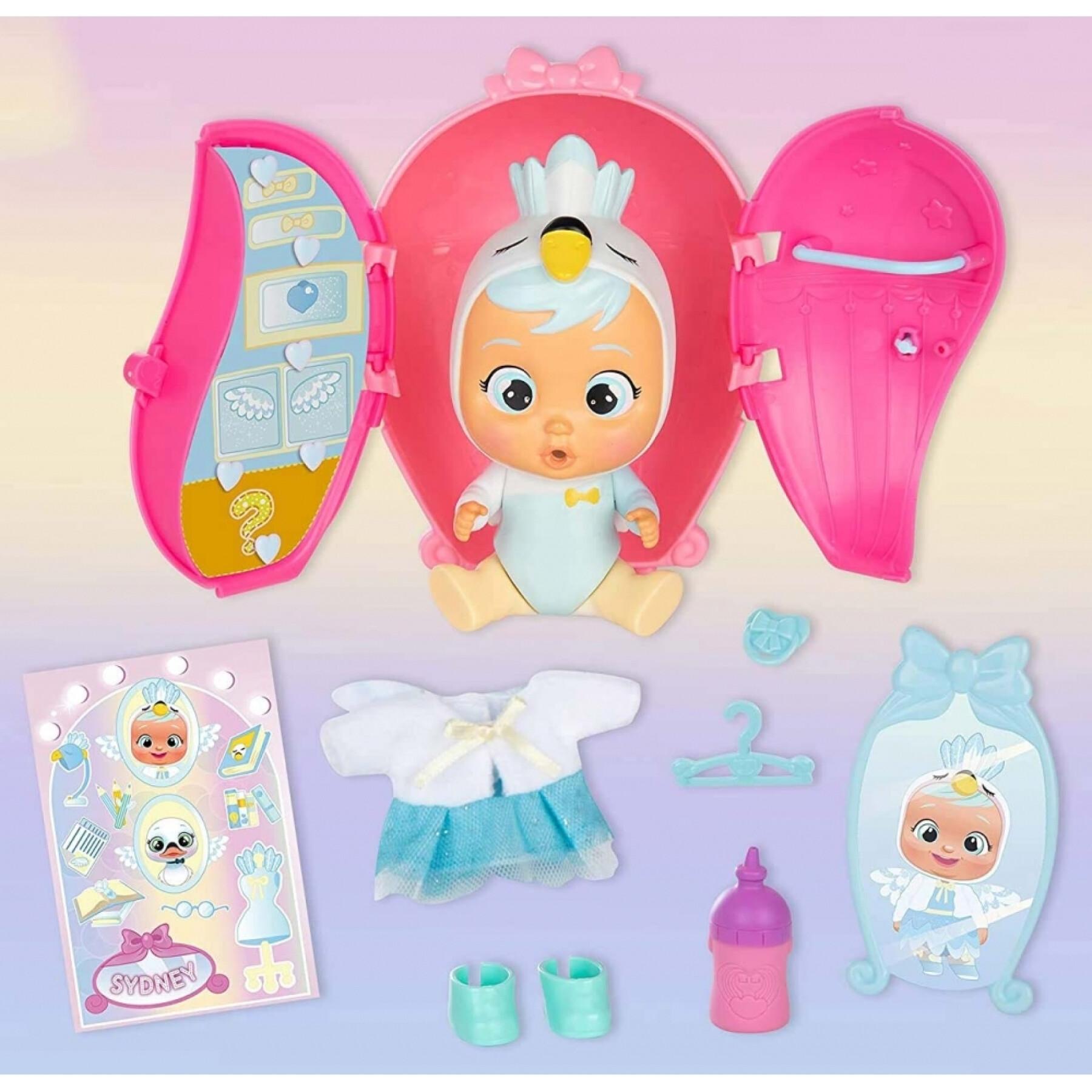 Boneca com guarda-roupa, vestuário e acessórios Bebés Llorones