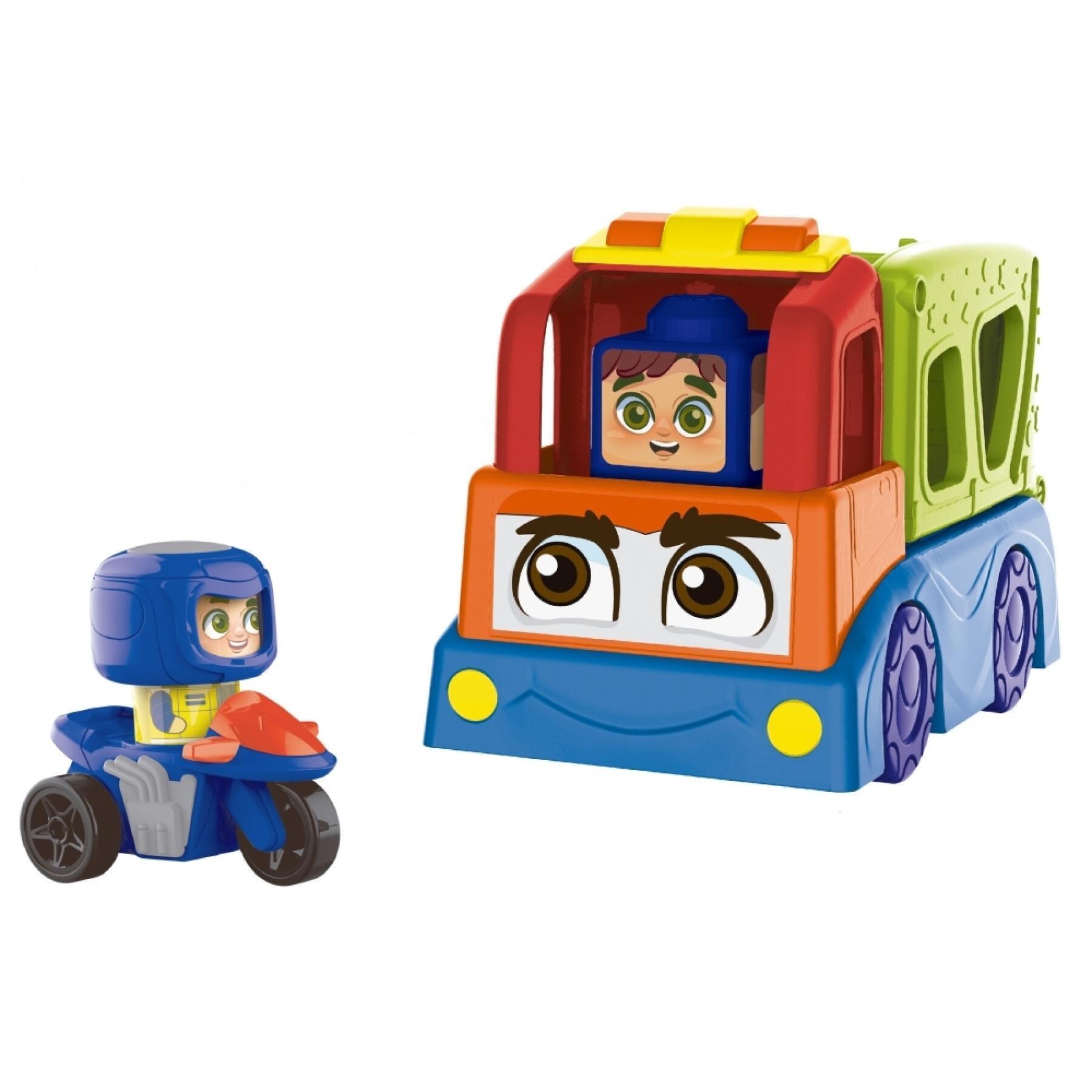 Camião pré-escolar com boneca Build Me Up Maxi