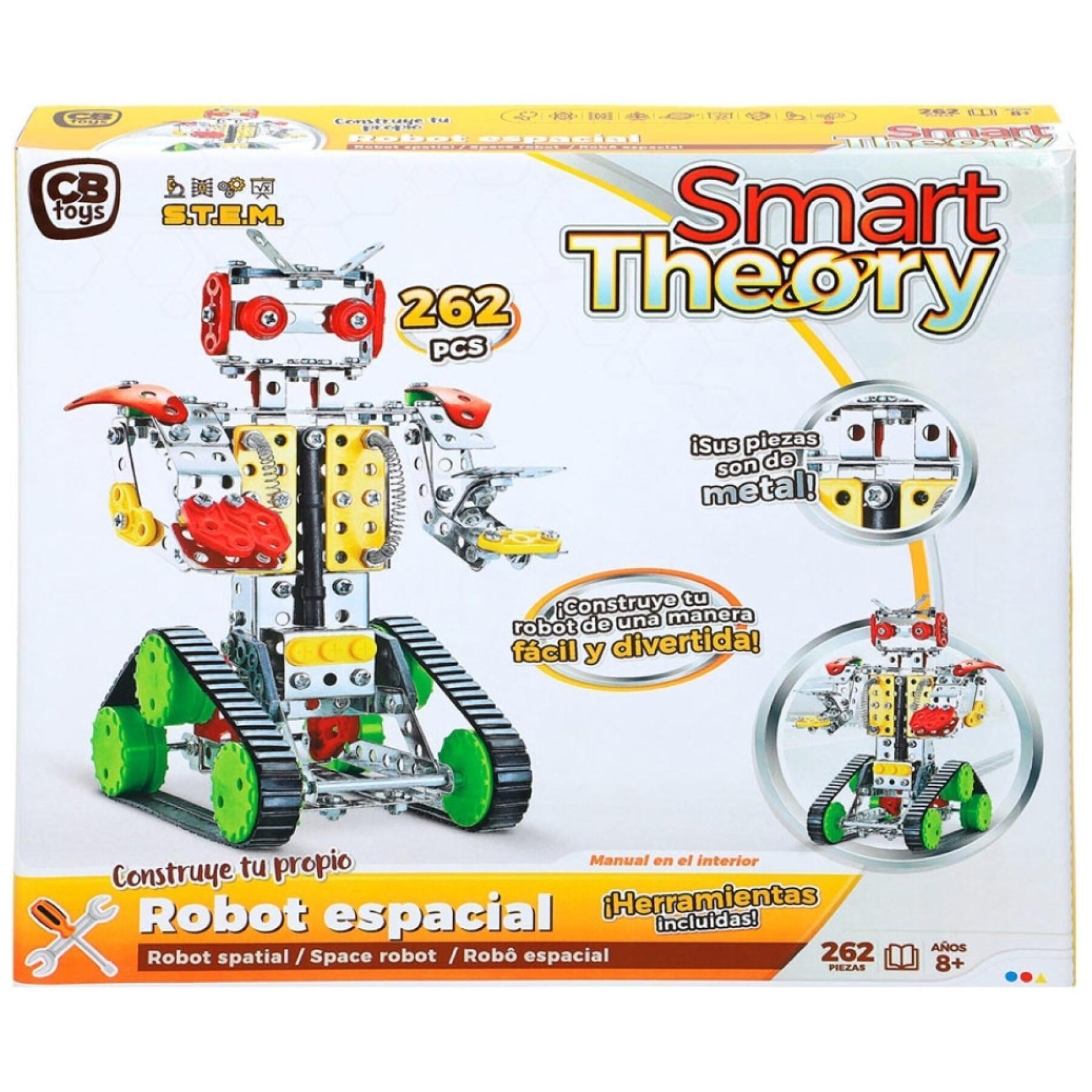 Conjunto de construção metálico 262 peças CB Toys Mecano Robot