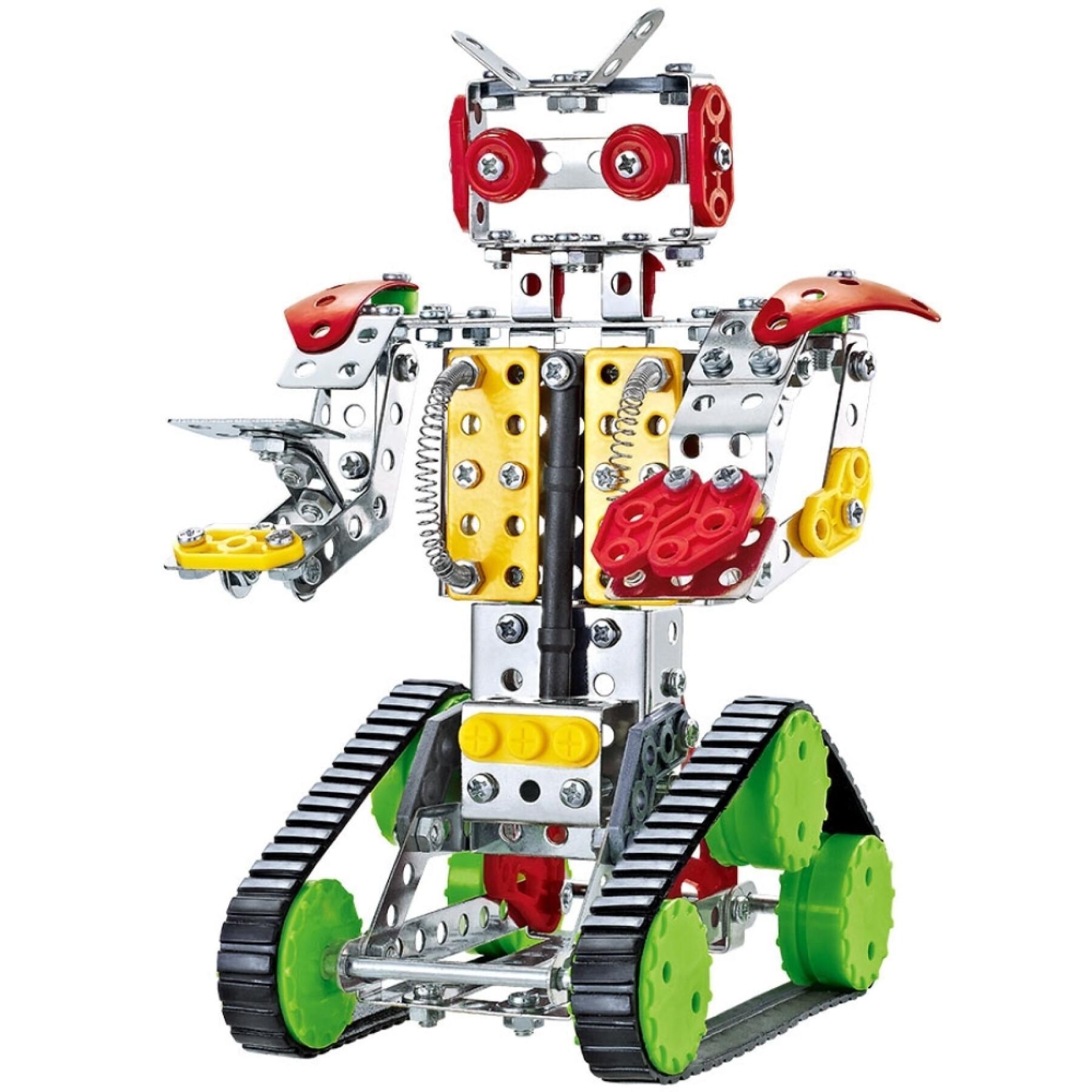 Conjunto de construção metálico 262 peças CB Toys Mecano Robot