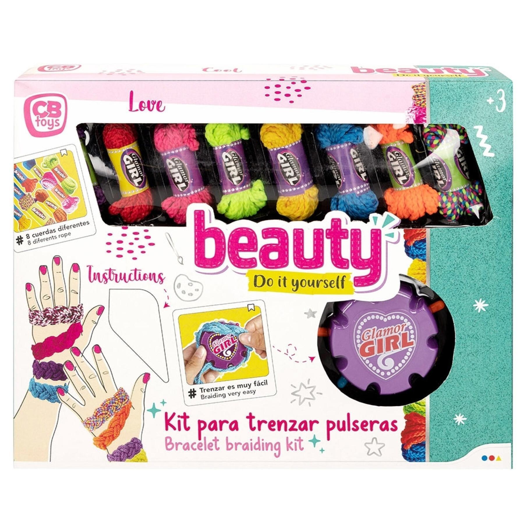Kit de criação de braceletes com trança CB Toys Beauty