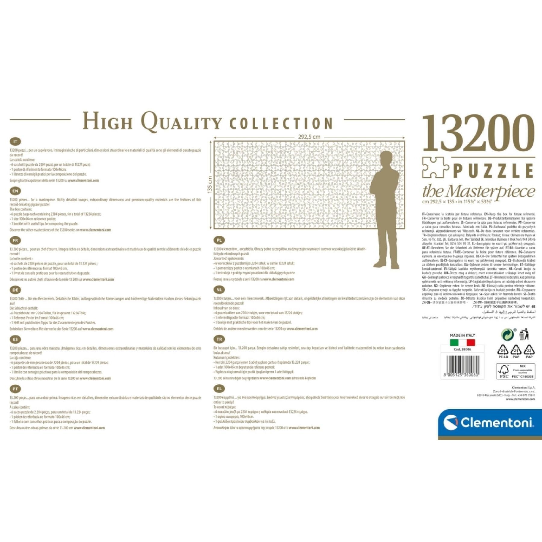 Colecção de 137 peças de puzzles as Dolomitas Clementoni