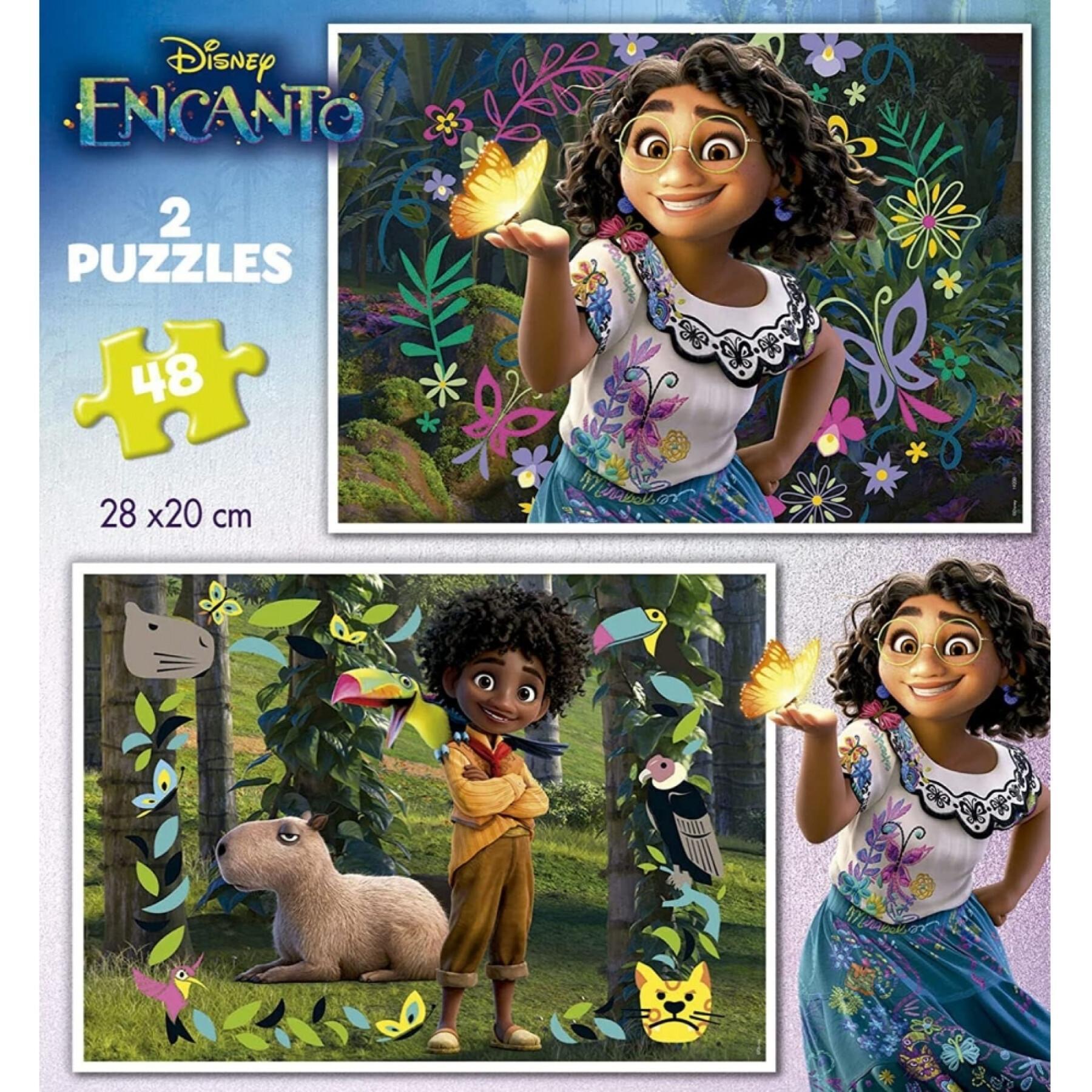 Puzzle de 2 peças x 48 peças Disney Encanto