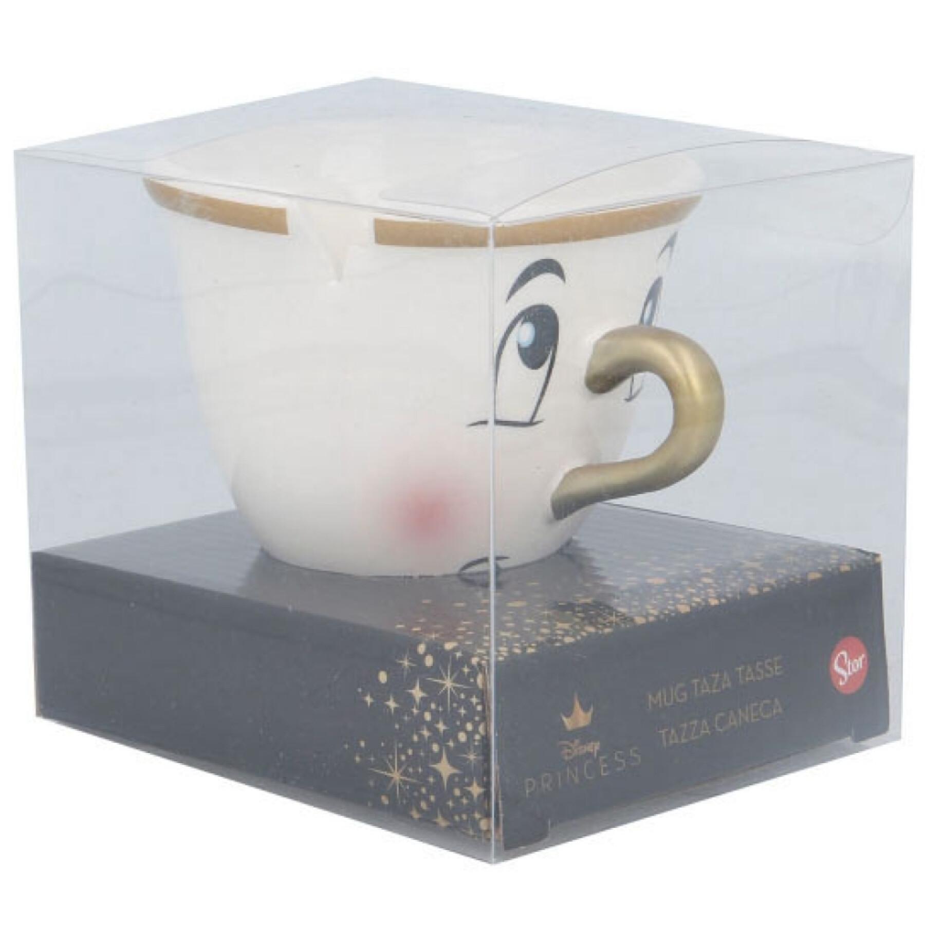 Conjunto de presentes Beauty and the Beast ceramic mug set Disney 3D