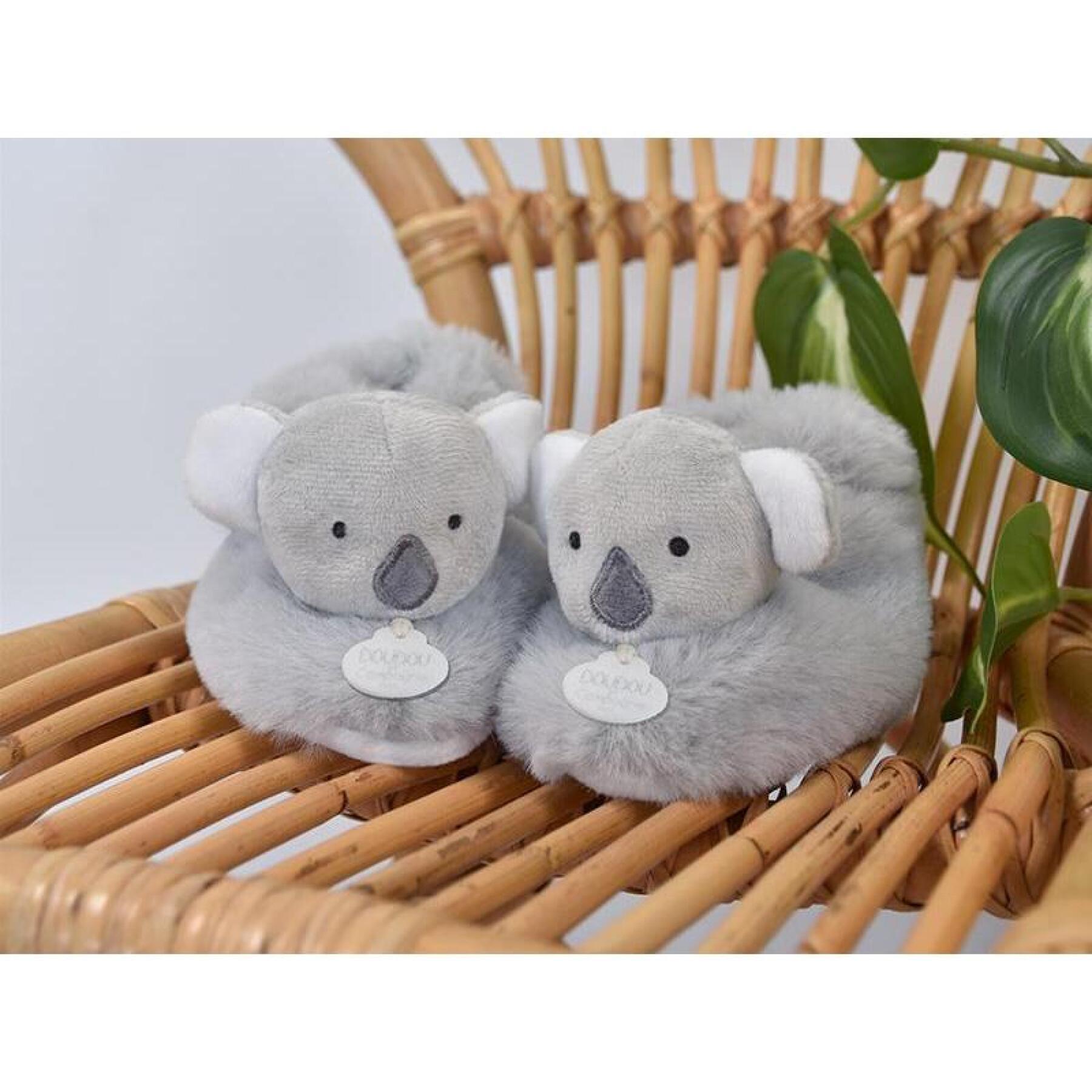Chinelos com guizo Doudou & compagnie Unicef - Koala