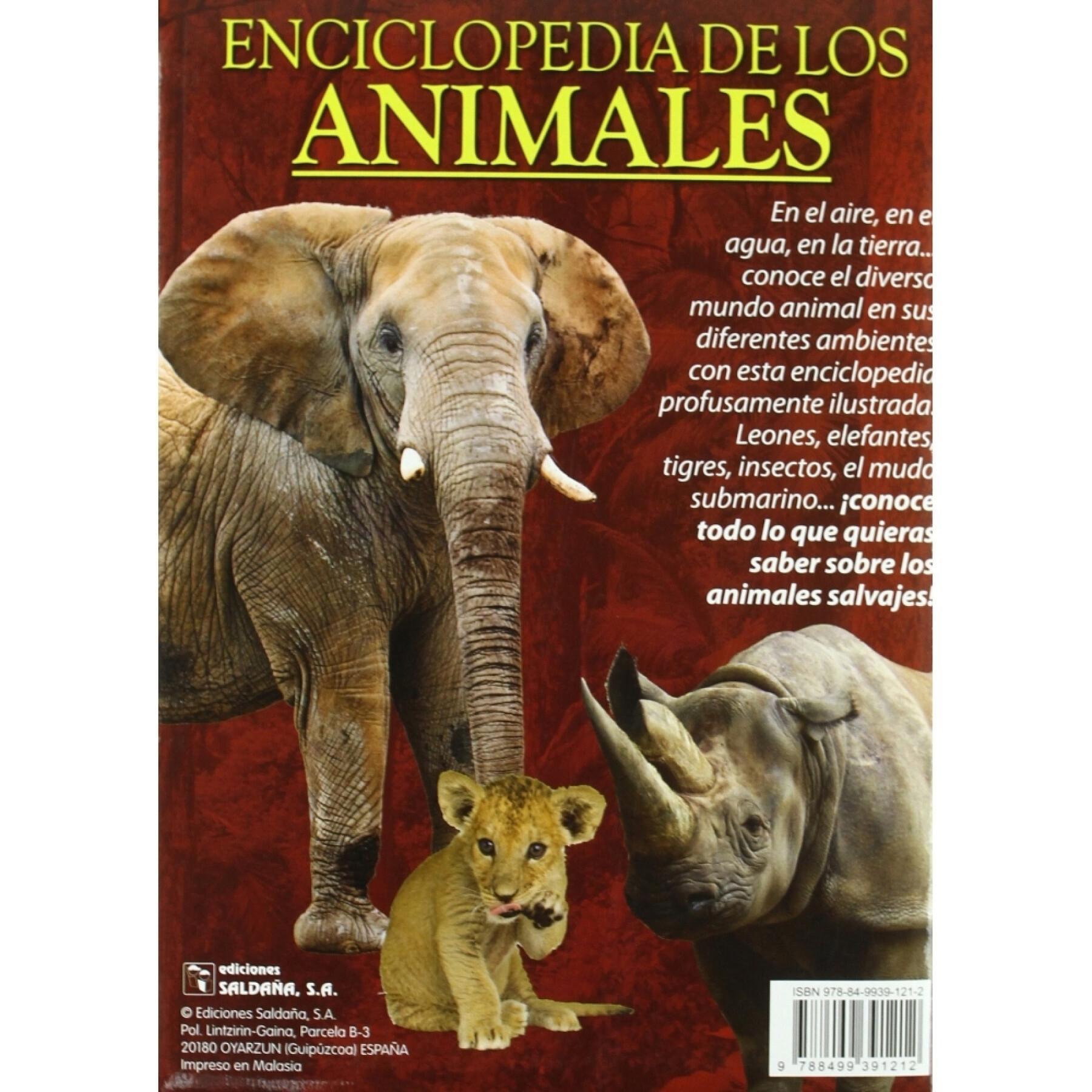 Livro de enciclopédia animal de 28 páginas Ediciones Saldaña