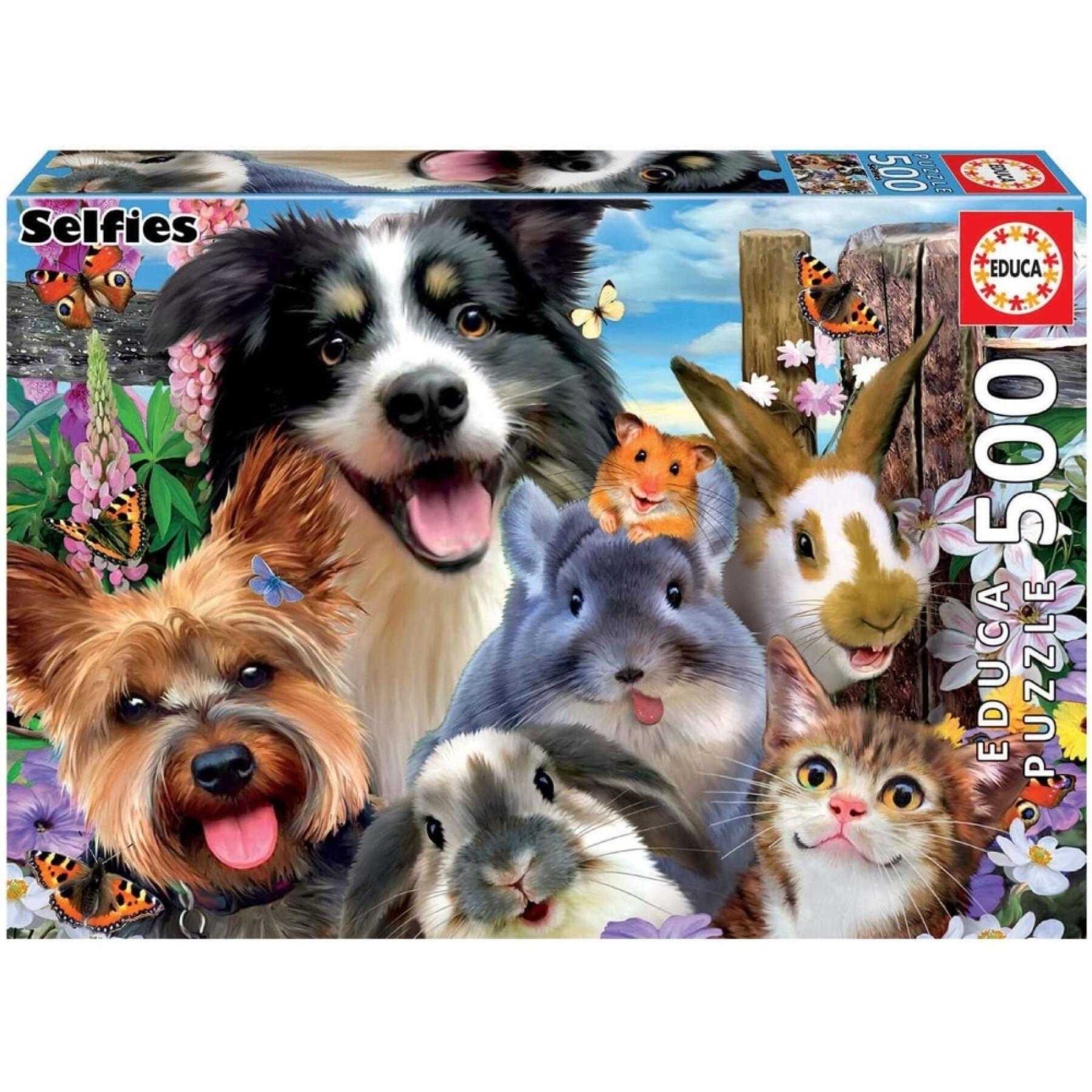 Puzzle de 500 peças Educa Animales Amigos Del Patio