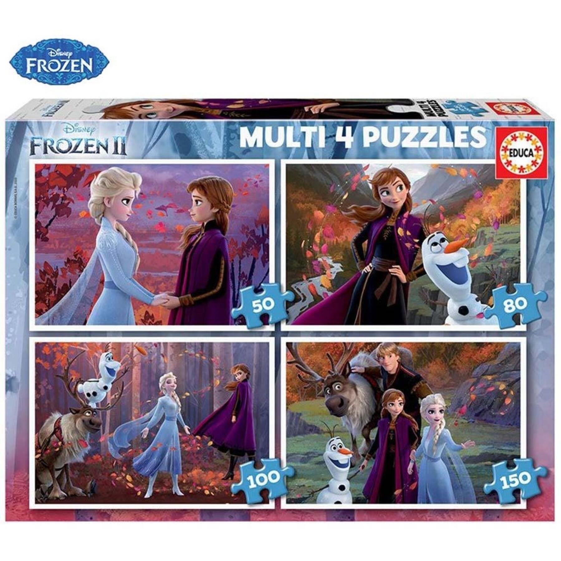 Puzzle de 20-80 peças Frozen Multi 4