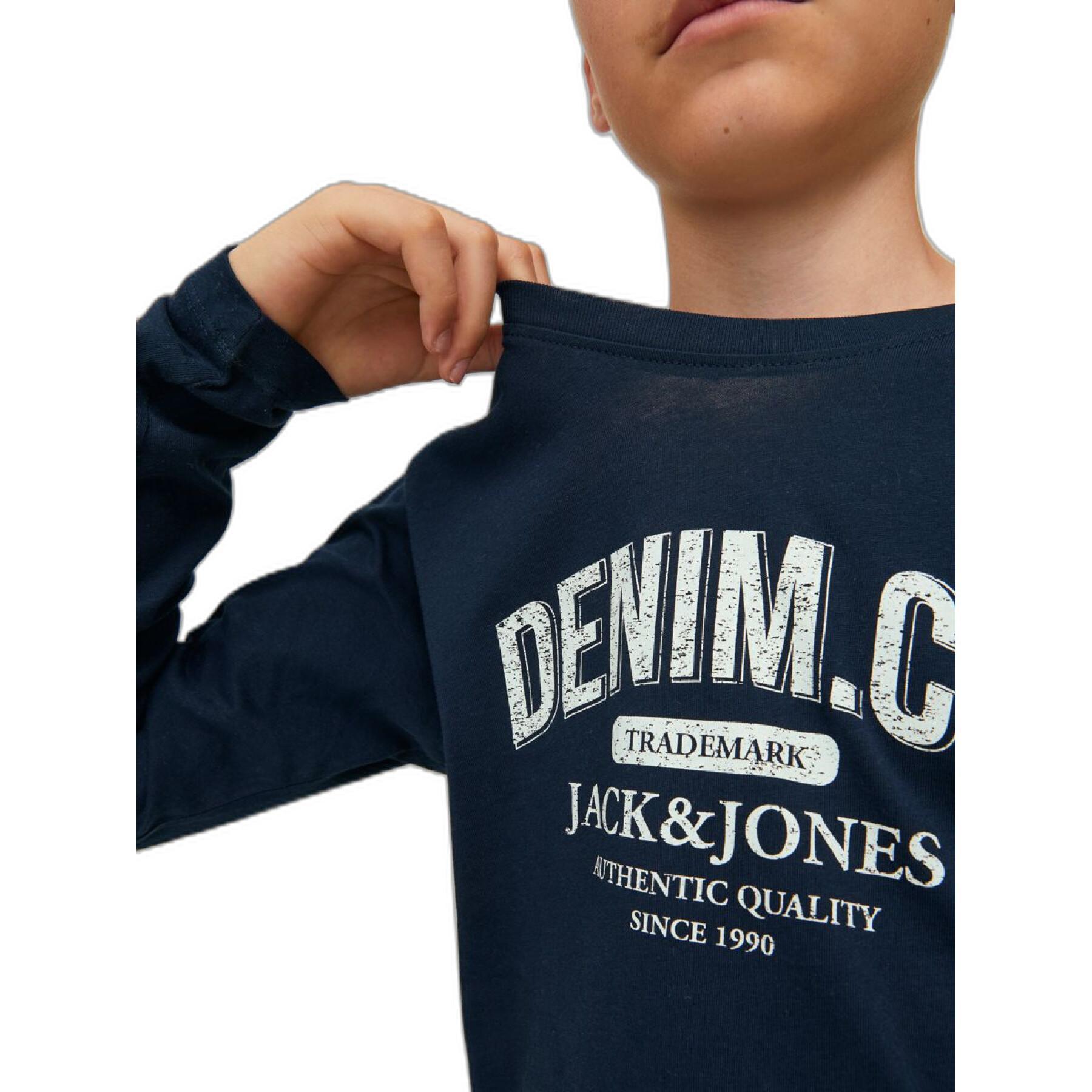 T-shirt de manga comprida para crianças Jack & Jones Jeans