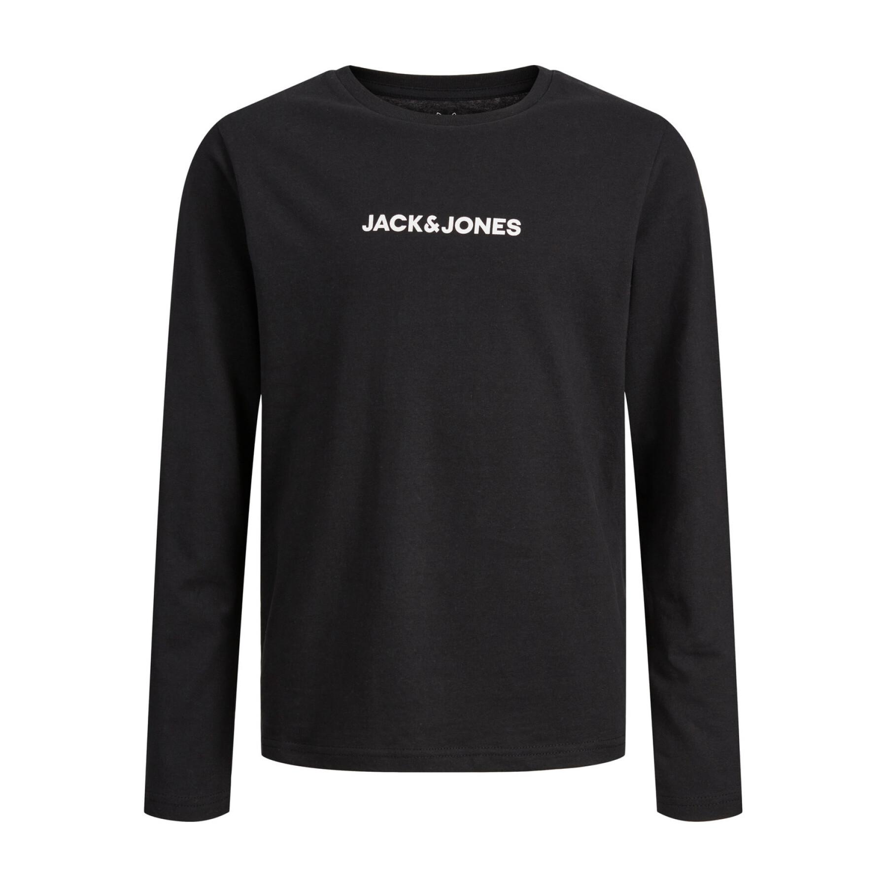 T-shirt de manga comprida de pescoço redondo para crianças Jack & Jones THX