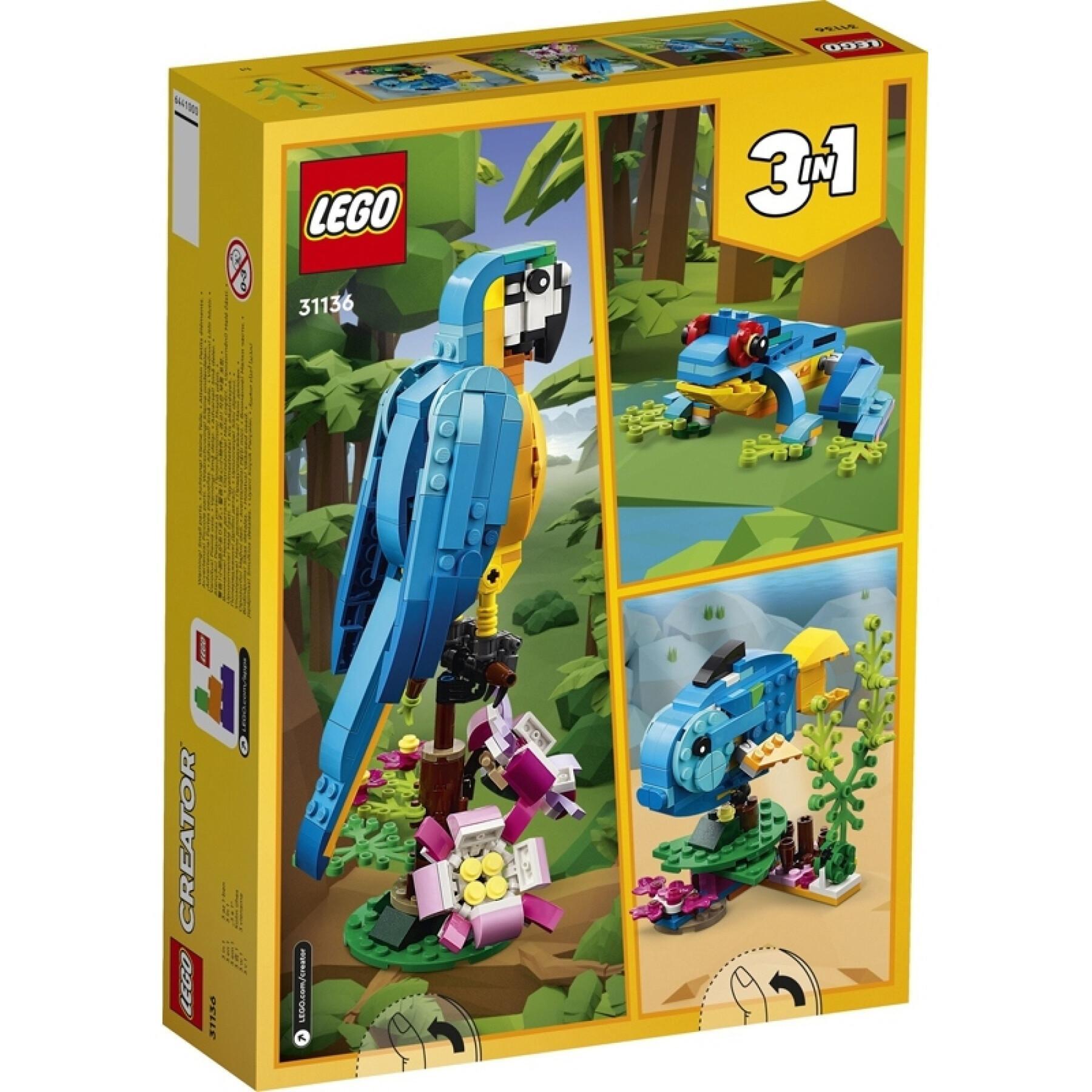 Conjuntos de construção para criadores de papagaios exóticos Lego