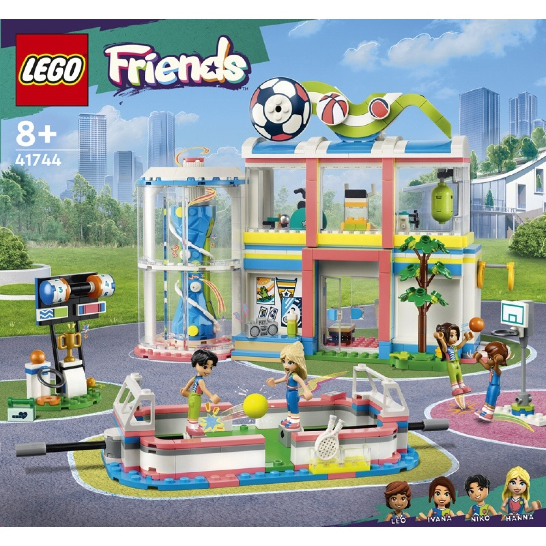 Jogos de construção no centro desportivo Lego Friends