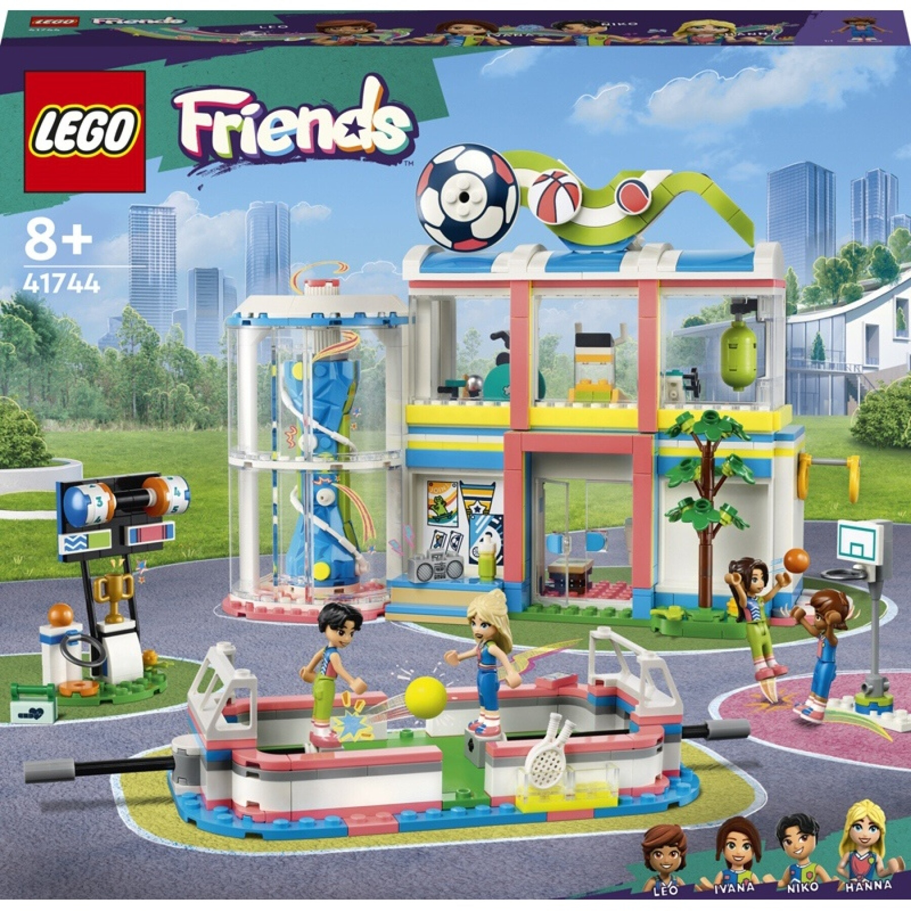 Jogos de construção no centro desportivo Lego Friends