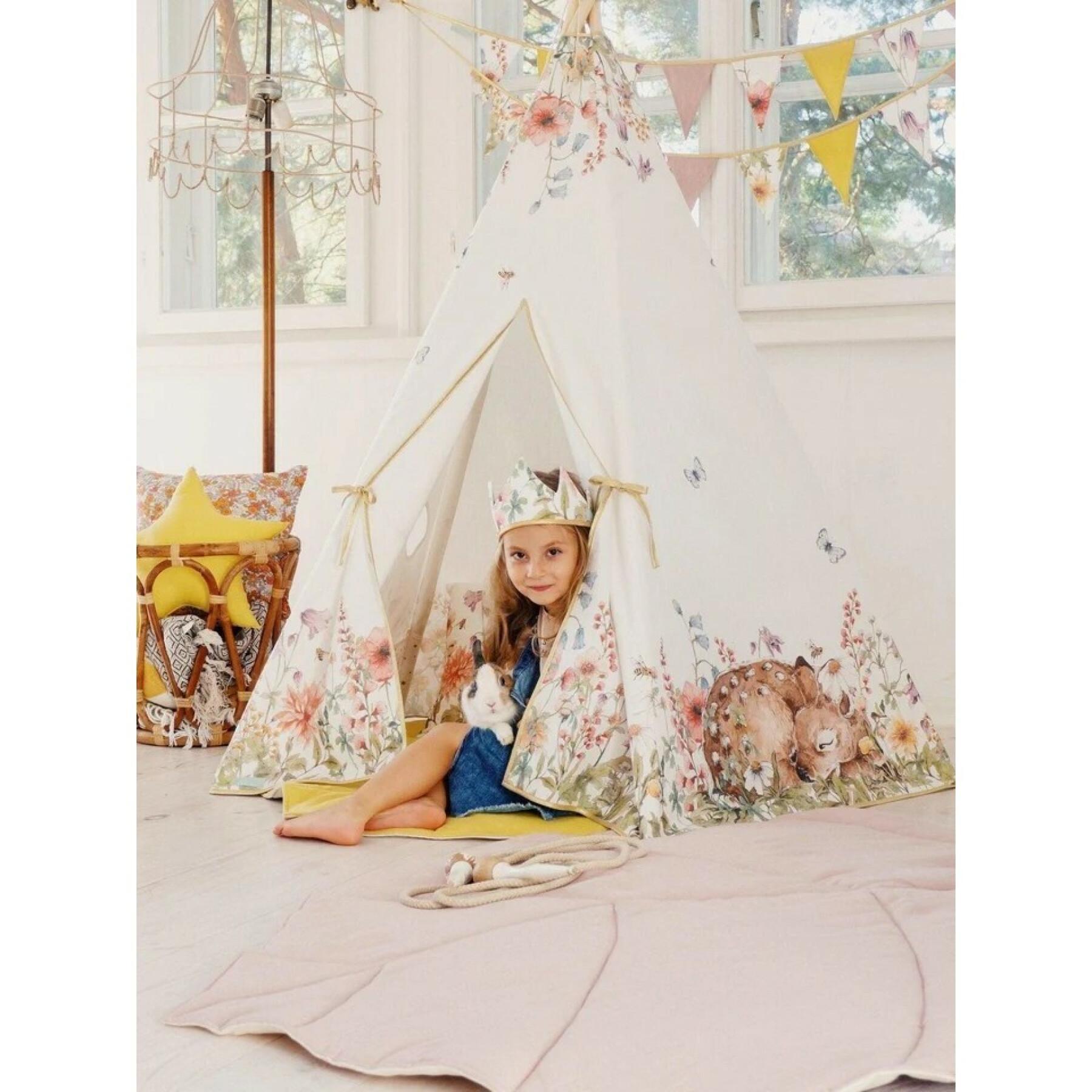 Conjunto de tenda e tapetes para crianças Moi Mili "Fleurs Sauvages"