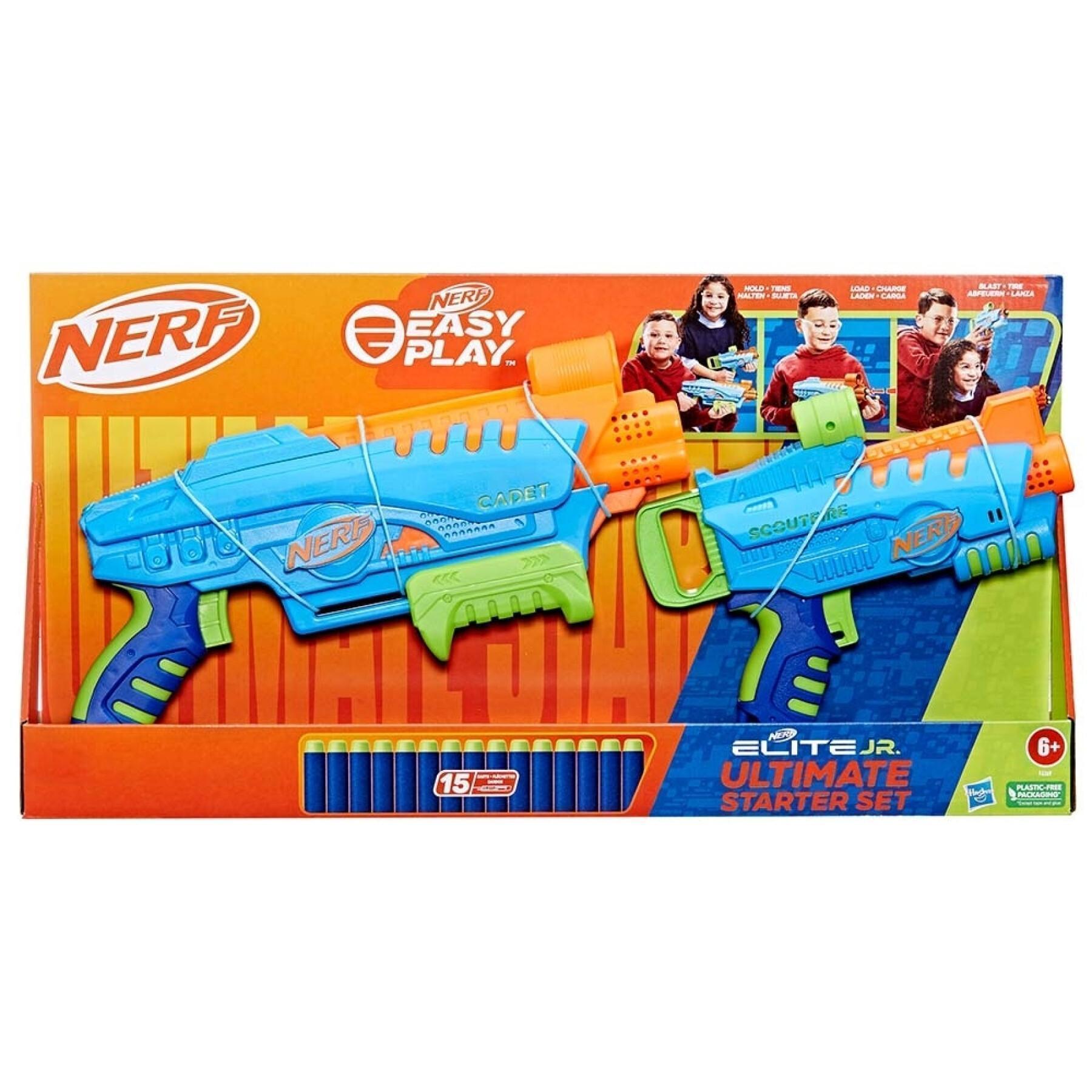 Jogos ao ar livre com pistola Nerf Elite Kit Start Razadardos