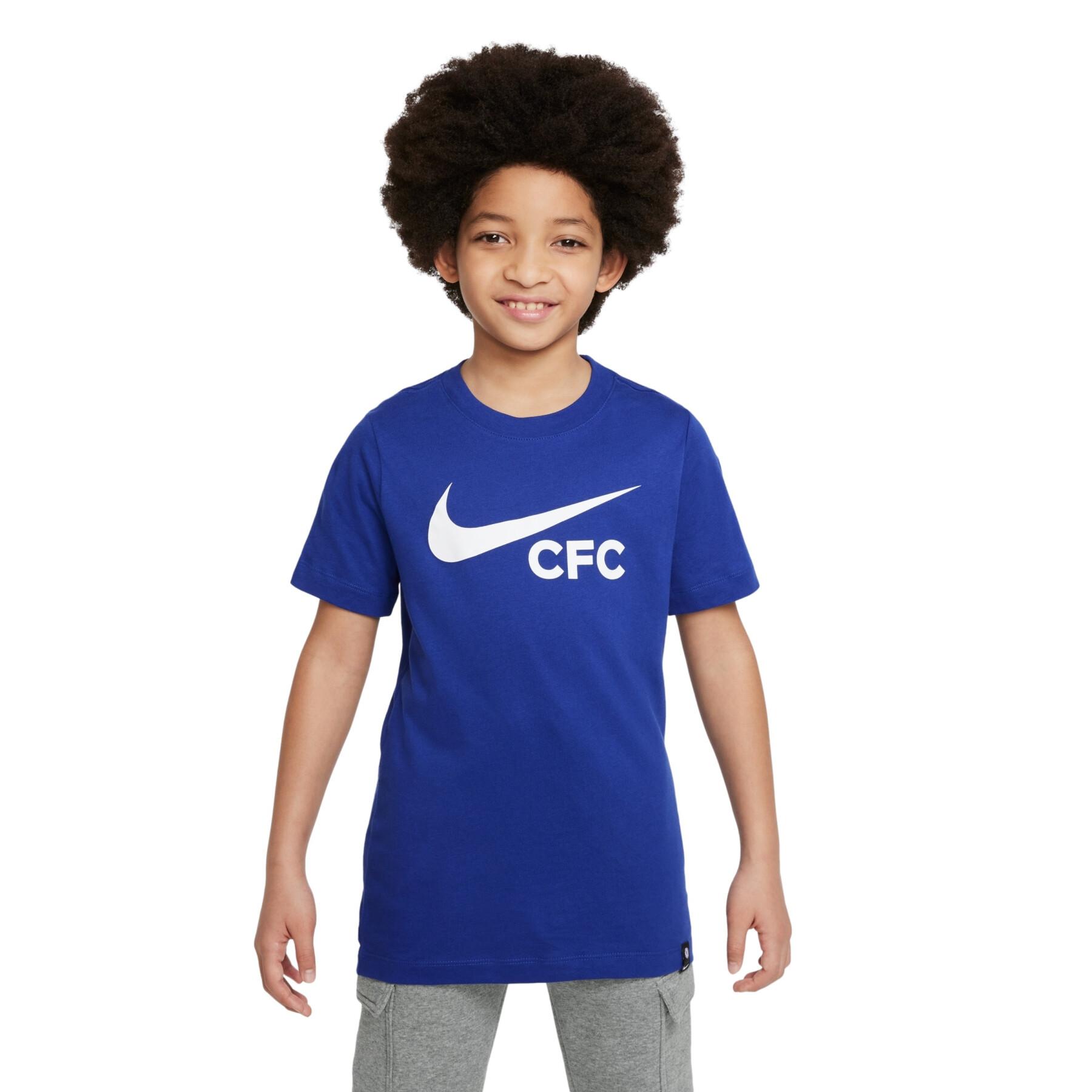 T-shirt de criança Chelsea FC Swoosh 2022/23