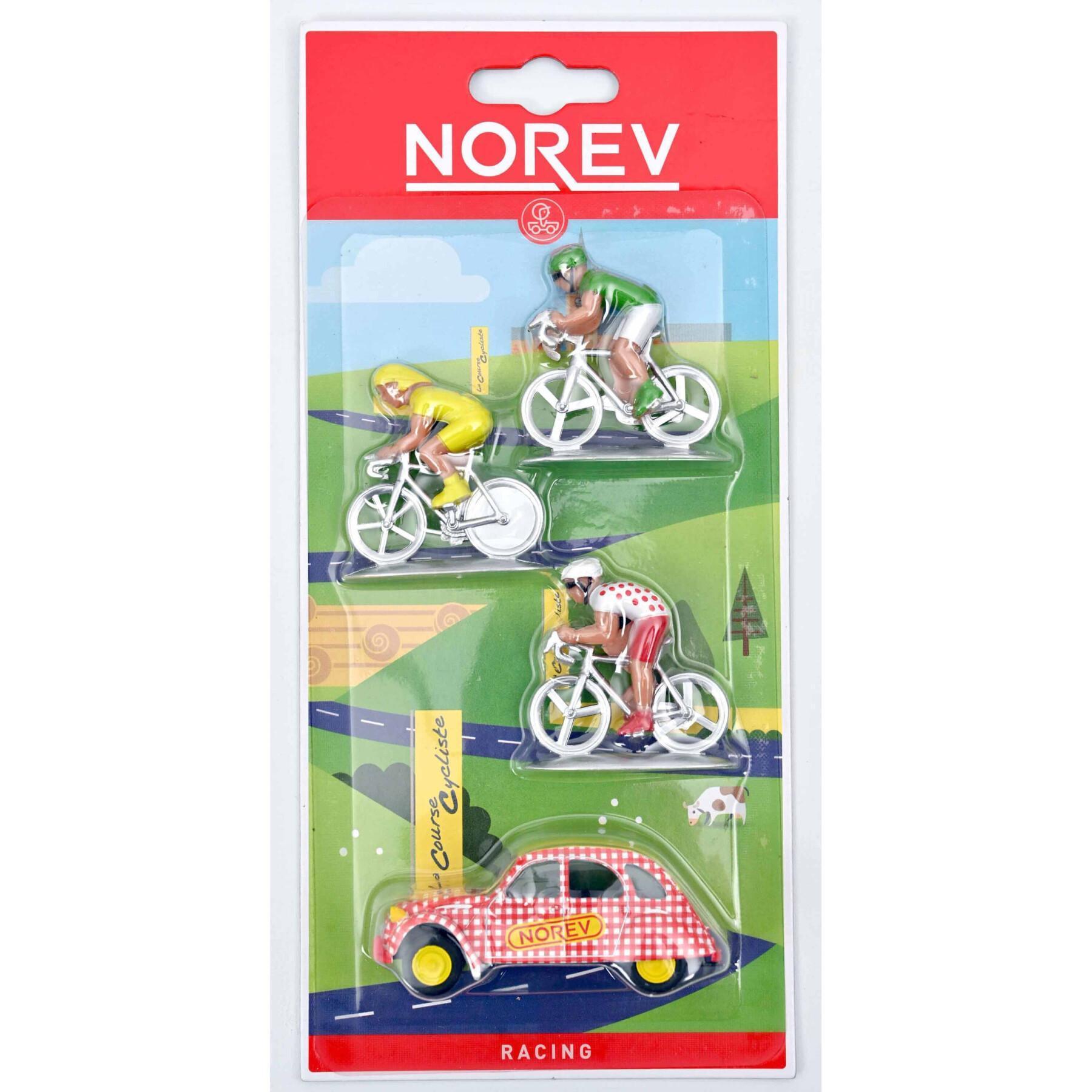 Jogos de automóveis veículo 2cv citroën 3 ciclistas Norev