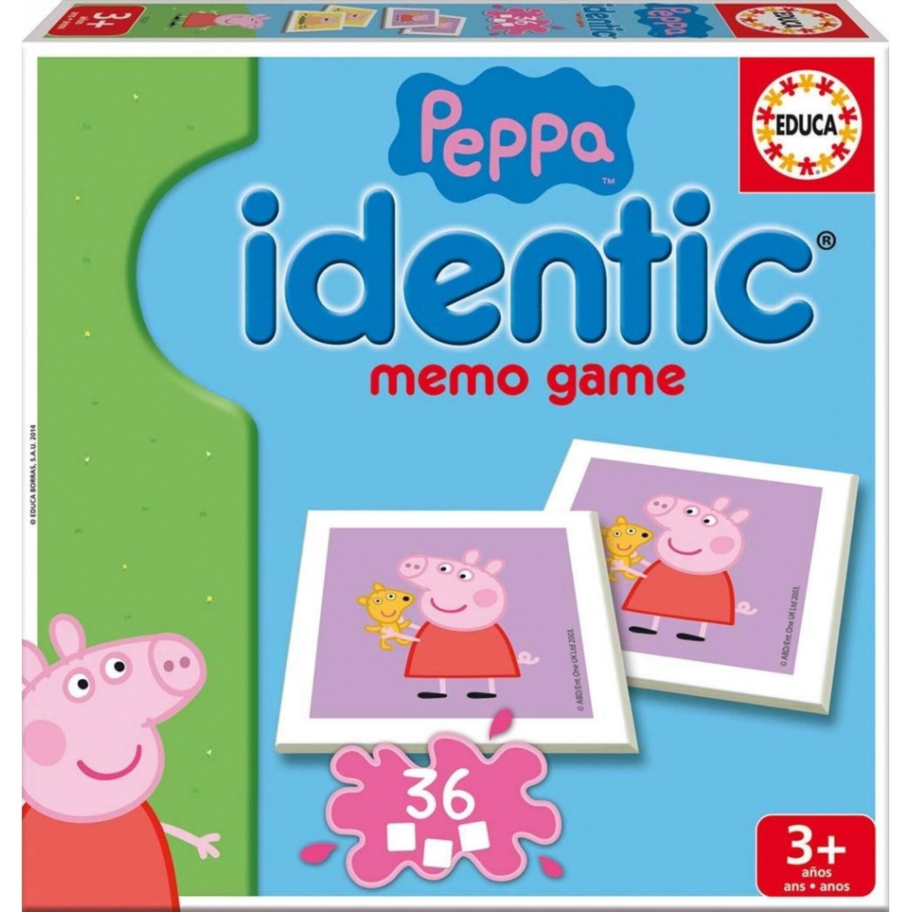 Jogos de memória educativos Peppa Pig