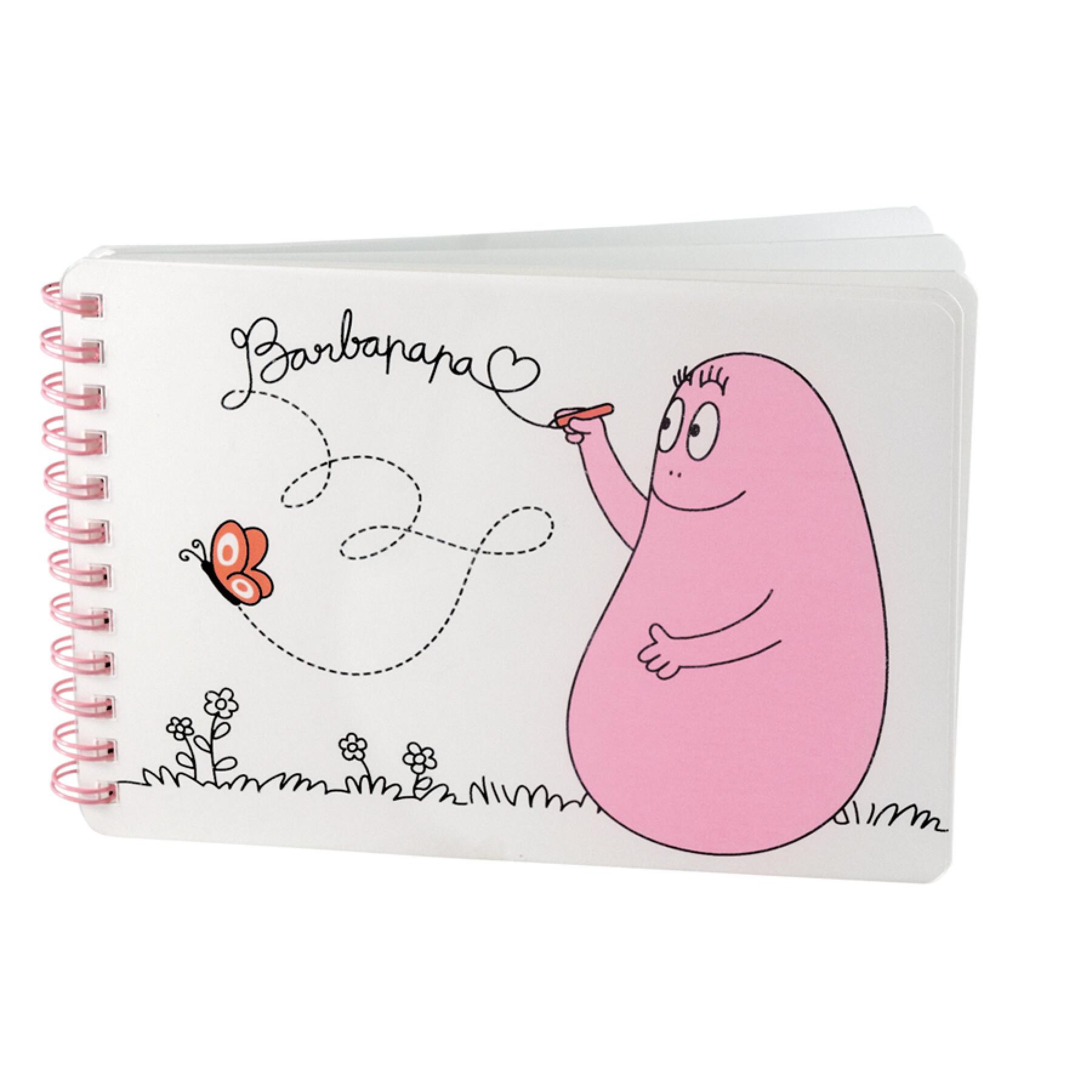 Caderno de notas 50 folhas de desenho Petit Jour Barbapapa
