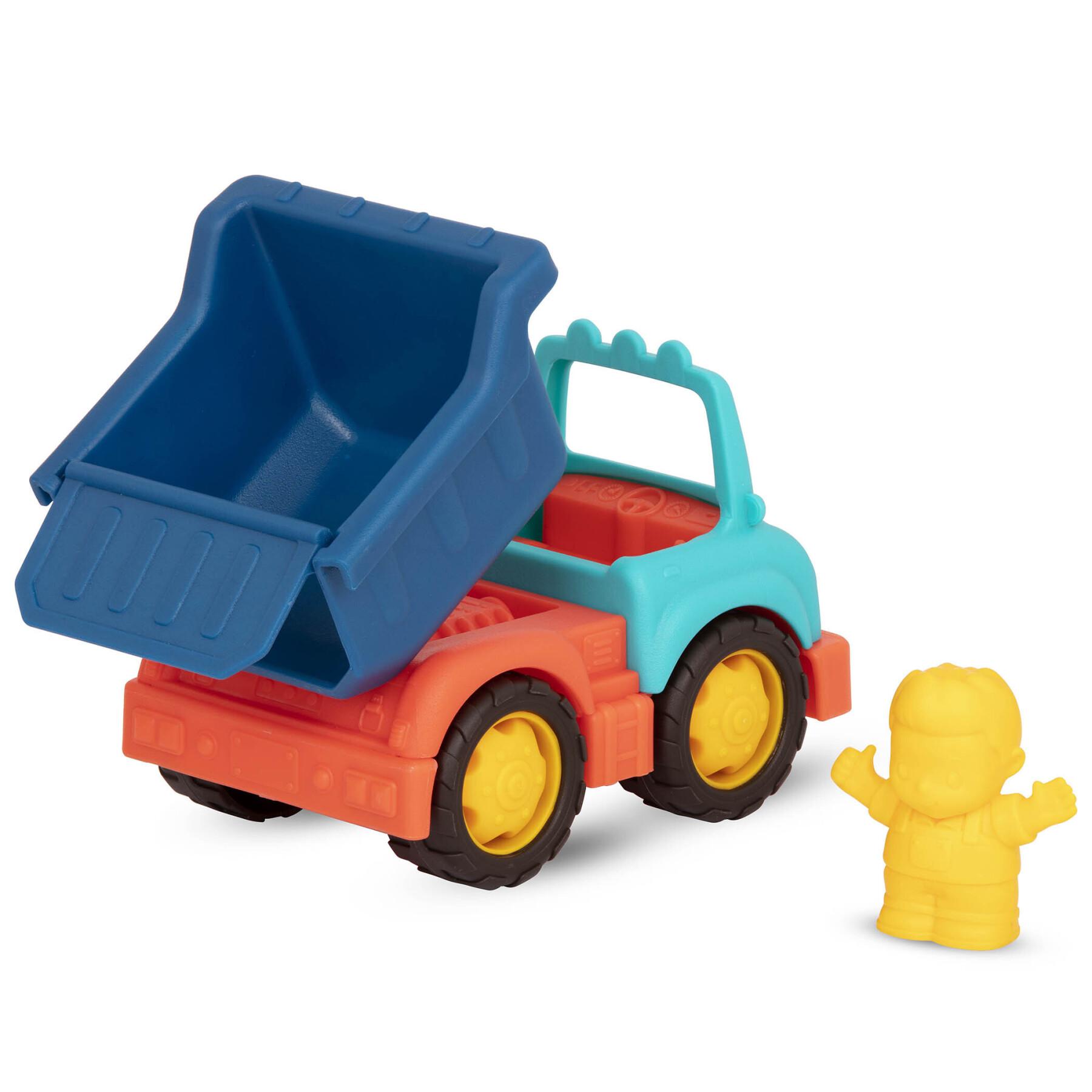 Conjunto de 3 mini camiões de construção com figuras Petit Jour Happy Cruisers