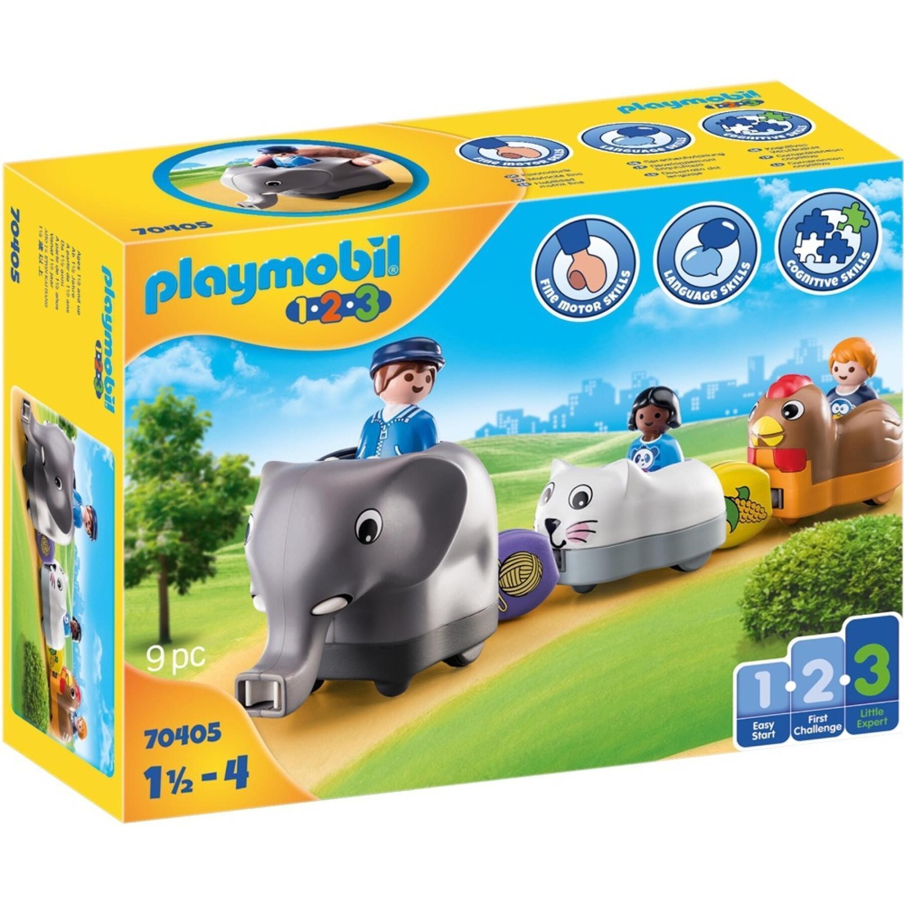 Comboio de animais em miniatura 1.2.3 Playmobil