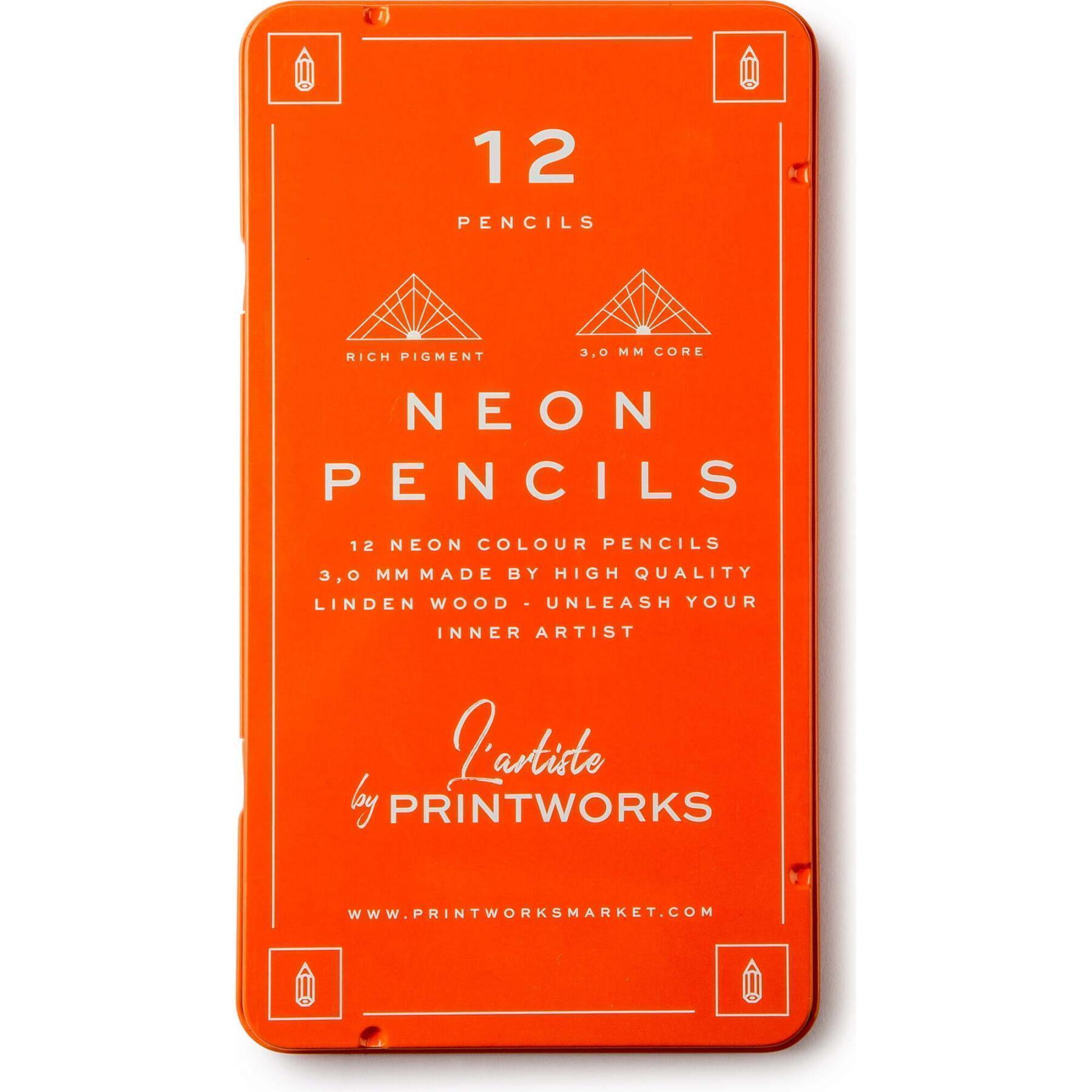 Lápis de cor Printworks Neon