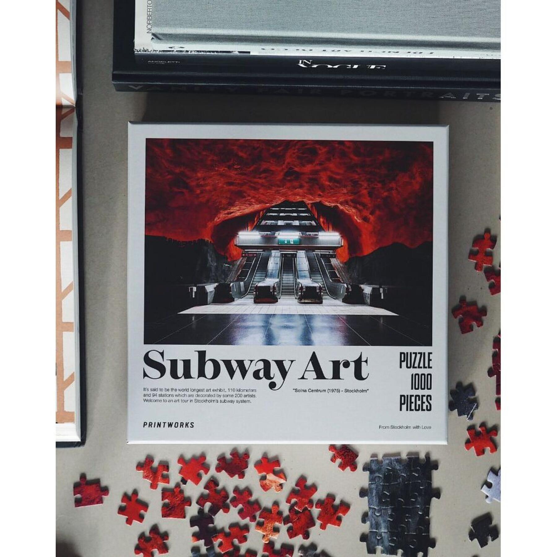 Puzzle Printworks Subway Art, Fire