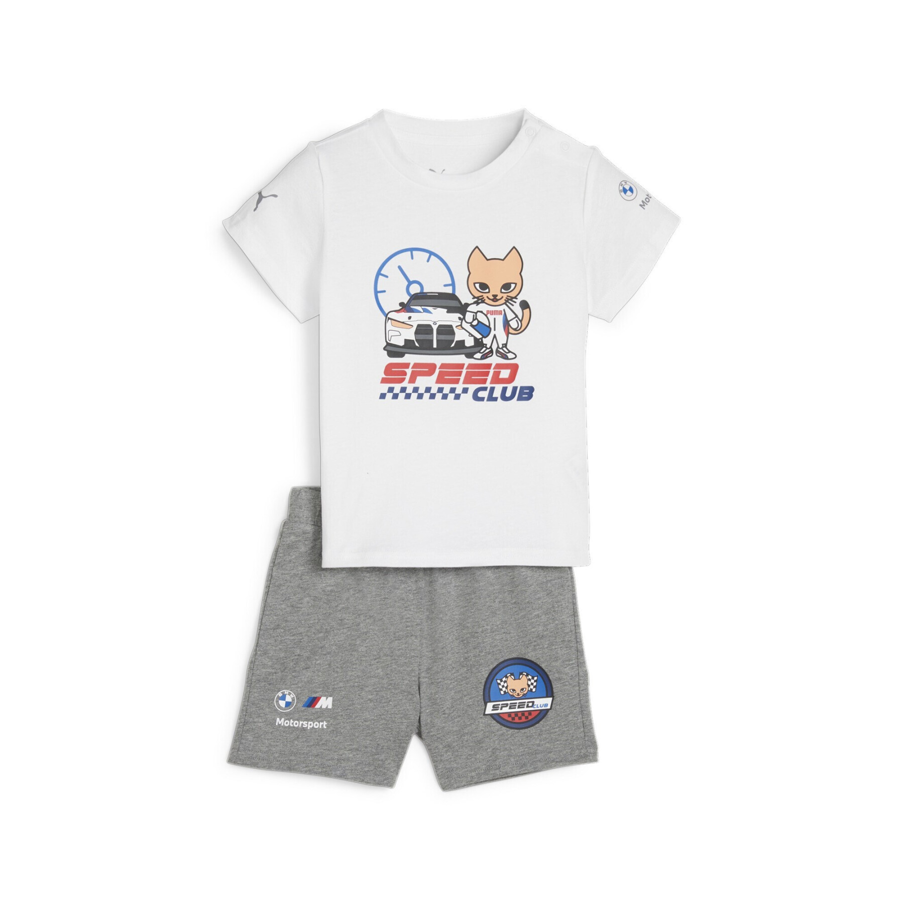 Conjunto de t-shirt e calções para criança Puma BMW M Motorsport