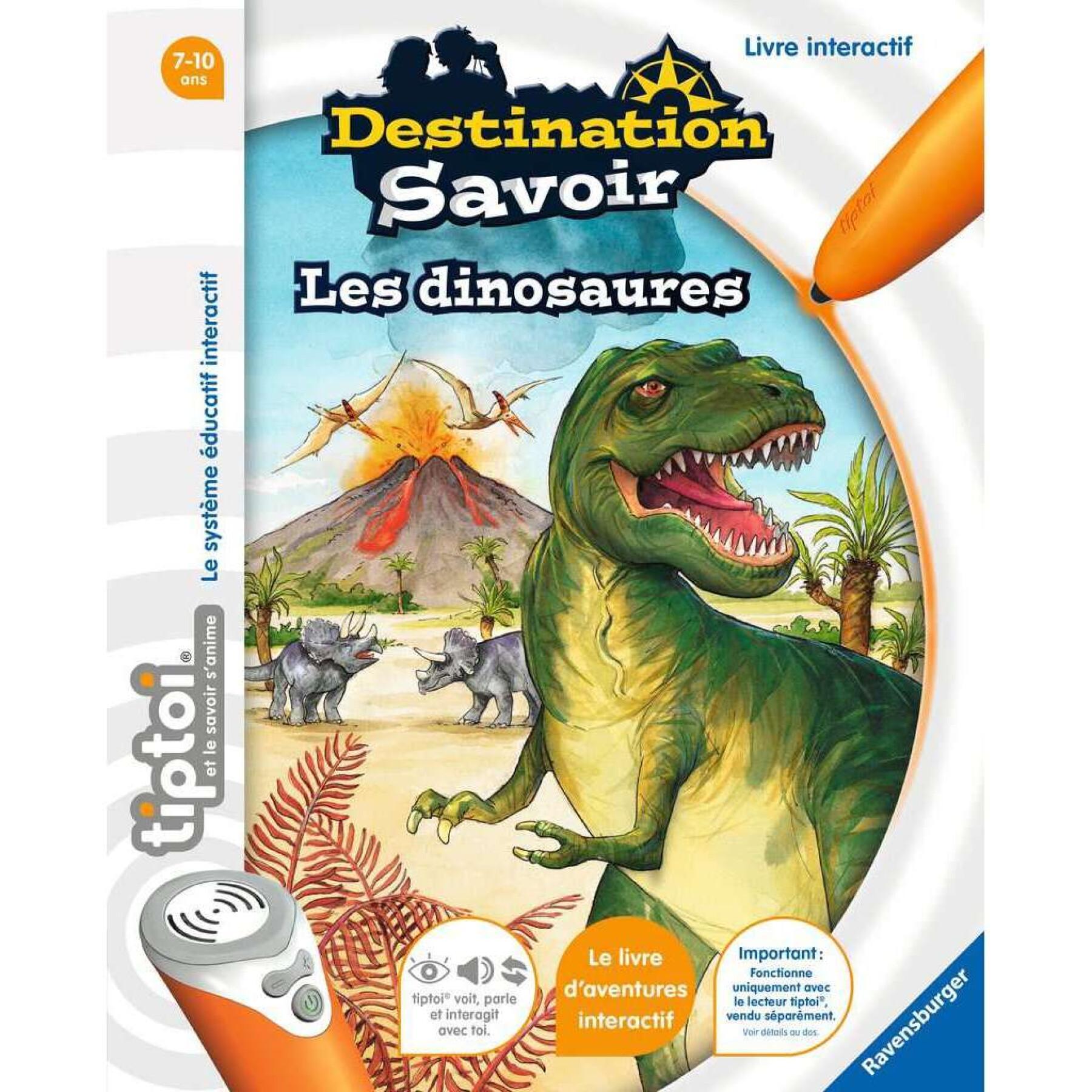 Livro de conhecimentos sobre o destino - dinossauros Ravensburger tiptoi®