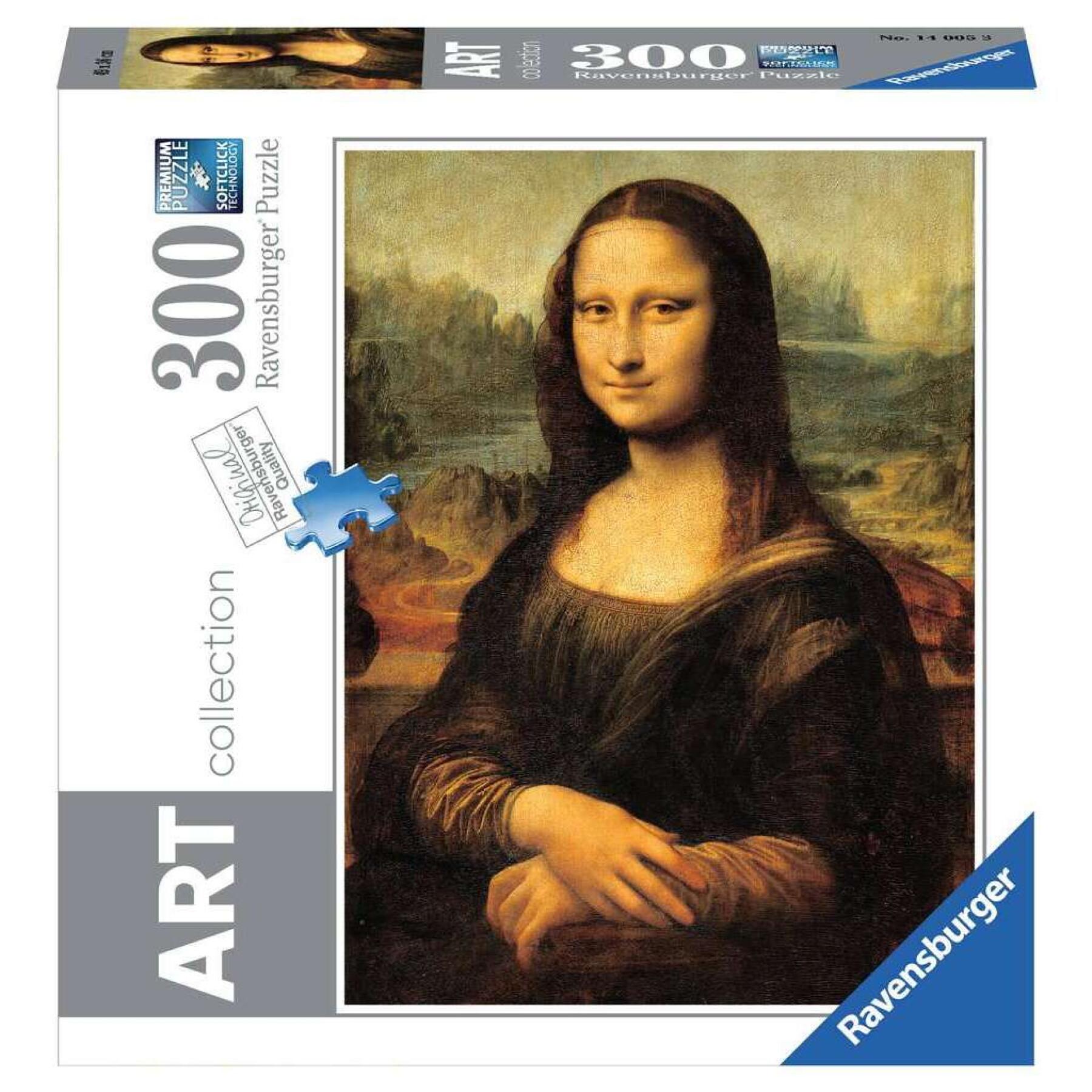 Puzzle 300 peças colecção de arte - Mona Lisa / Leonardo da Vinci Ravensburger