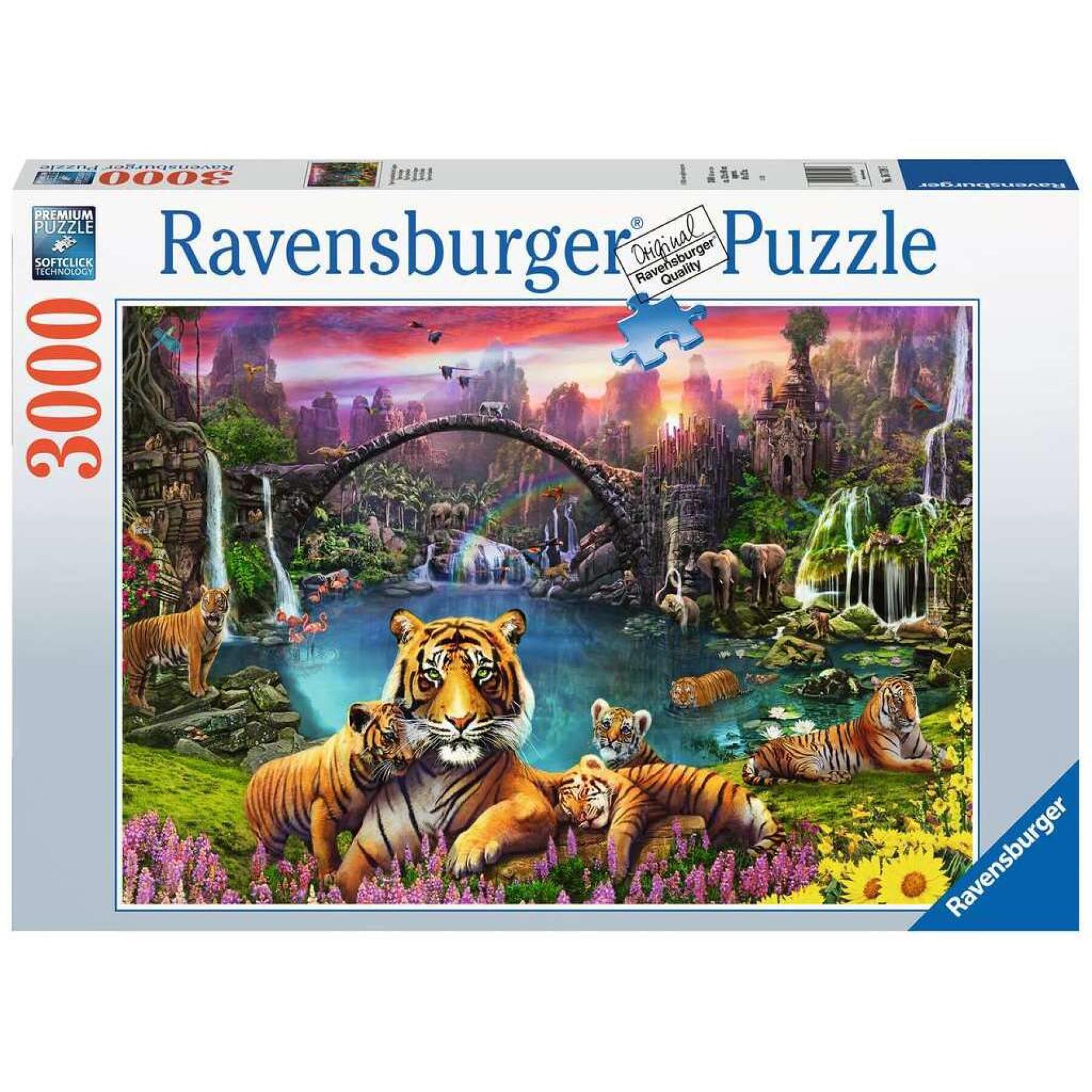 Puzzle de 3000 peças tigres na lagoa Ravensburger