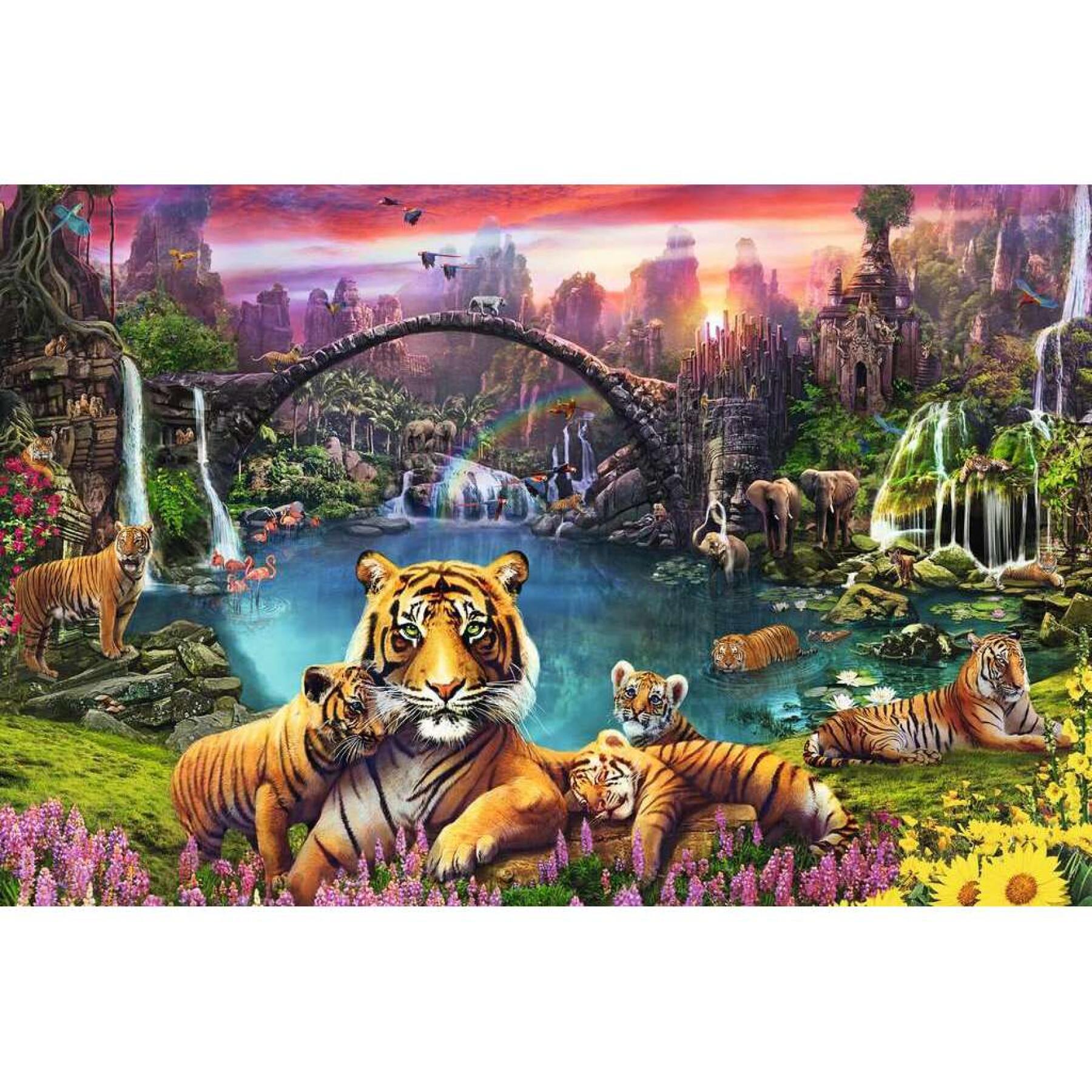 Puzzle de 3000 peças tigres na lagoa Ravensburger