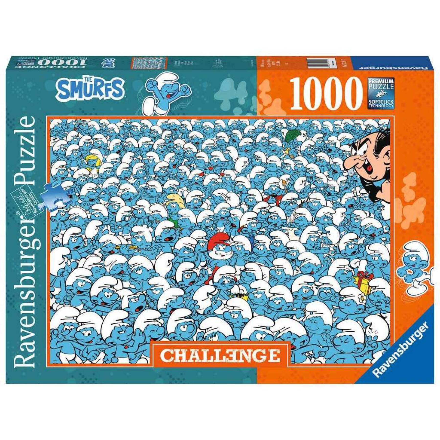 Puzzle de smurfs de 1000 peças Ravensburger