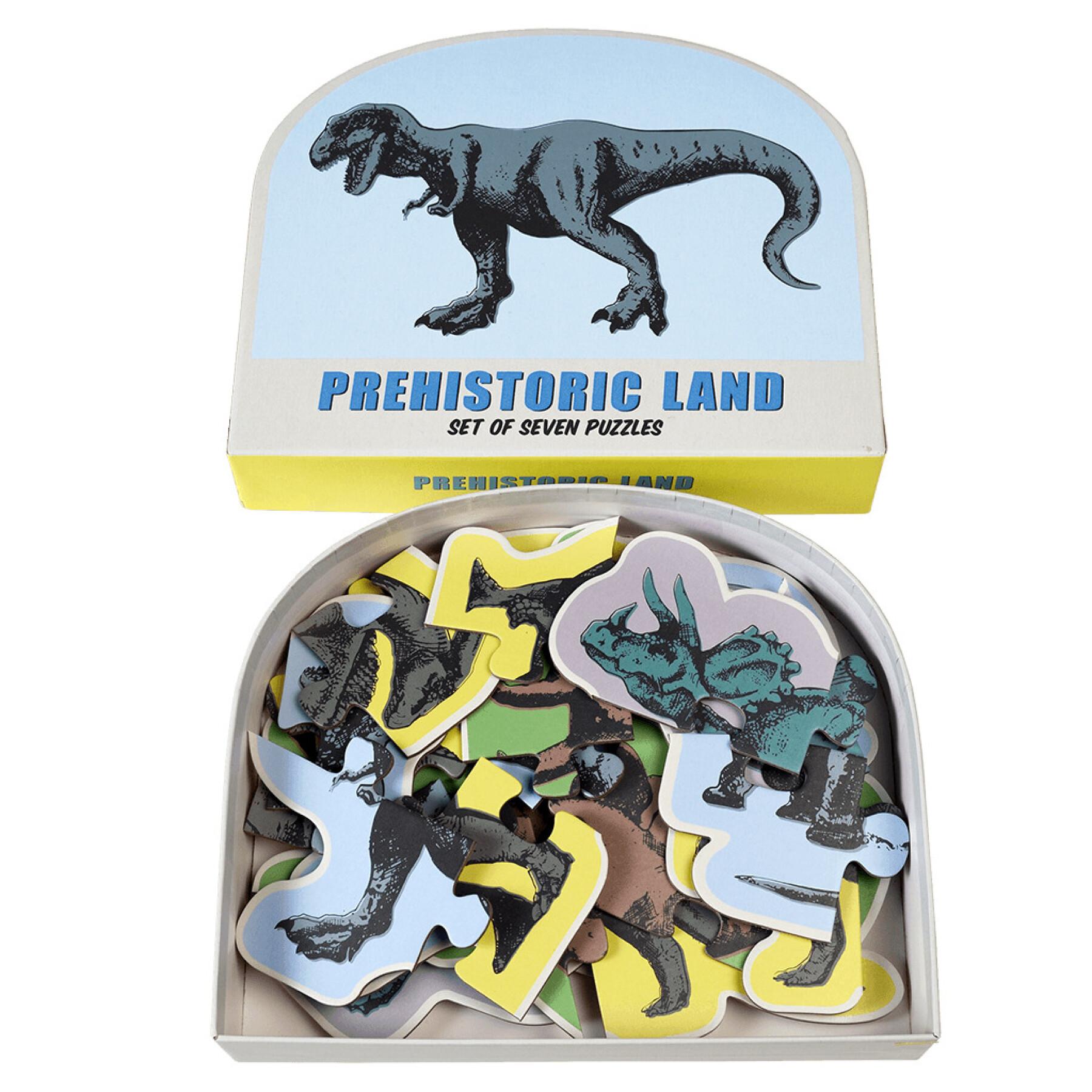 Conjunto de sete puzzles Rex London Prehistoric Land