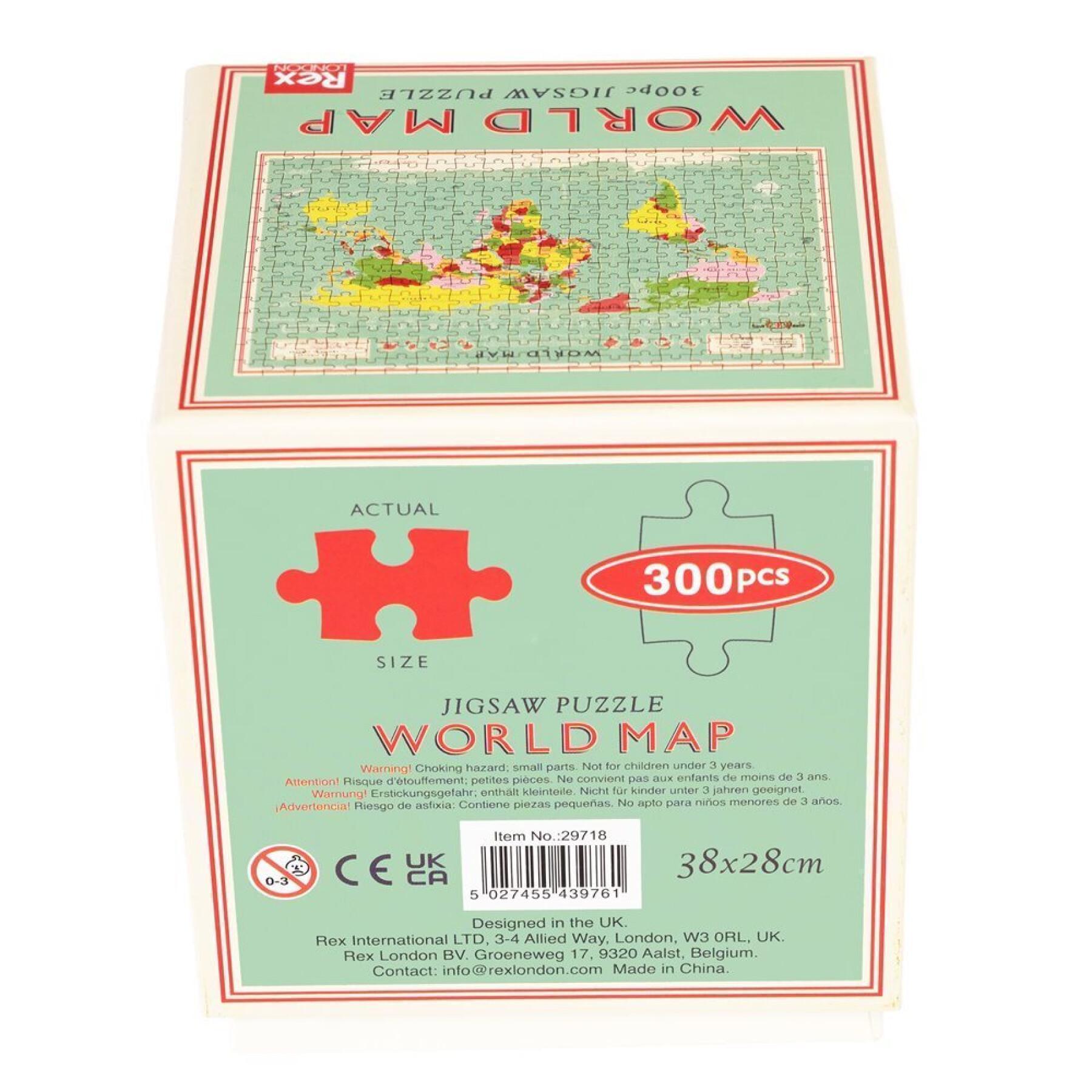 Puzzle de 300 peças Rex London World Map