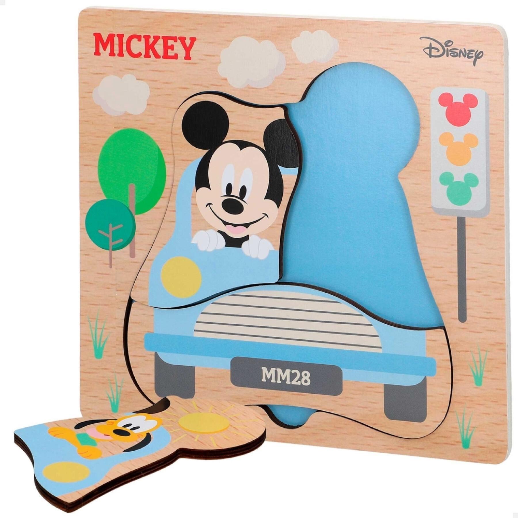 Puzzle de madeira Woomax Mickey Mouse ECO