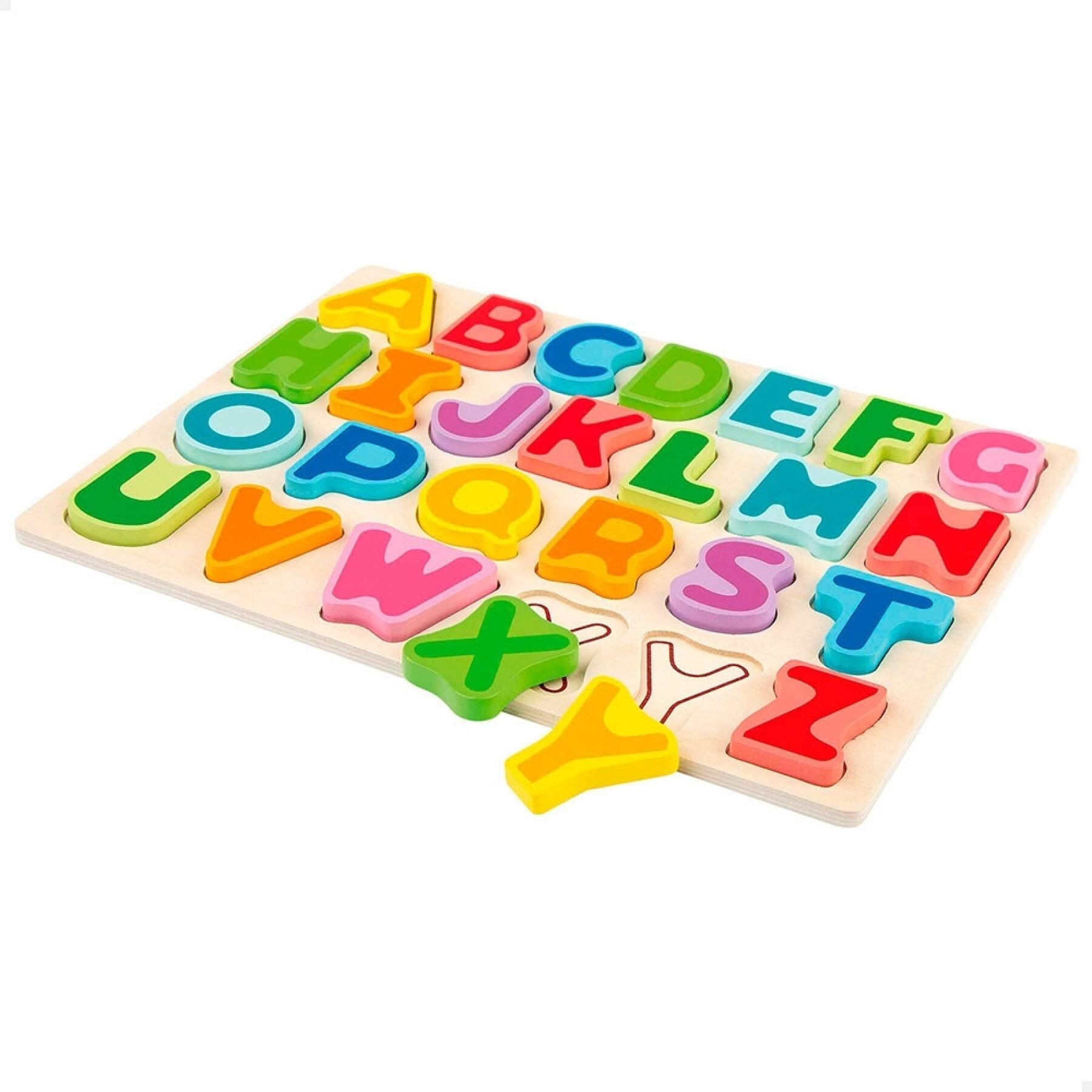 Puzzles em letras de renda de madeira Woomax Eco