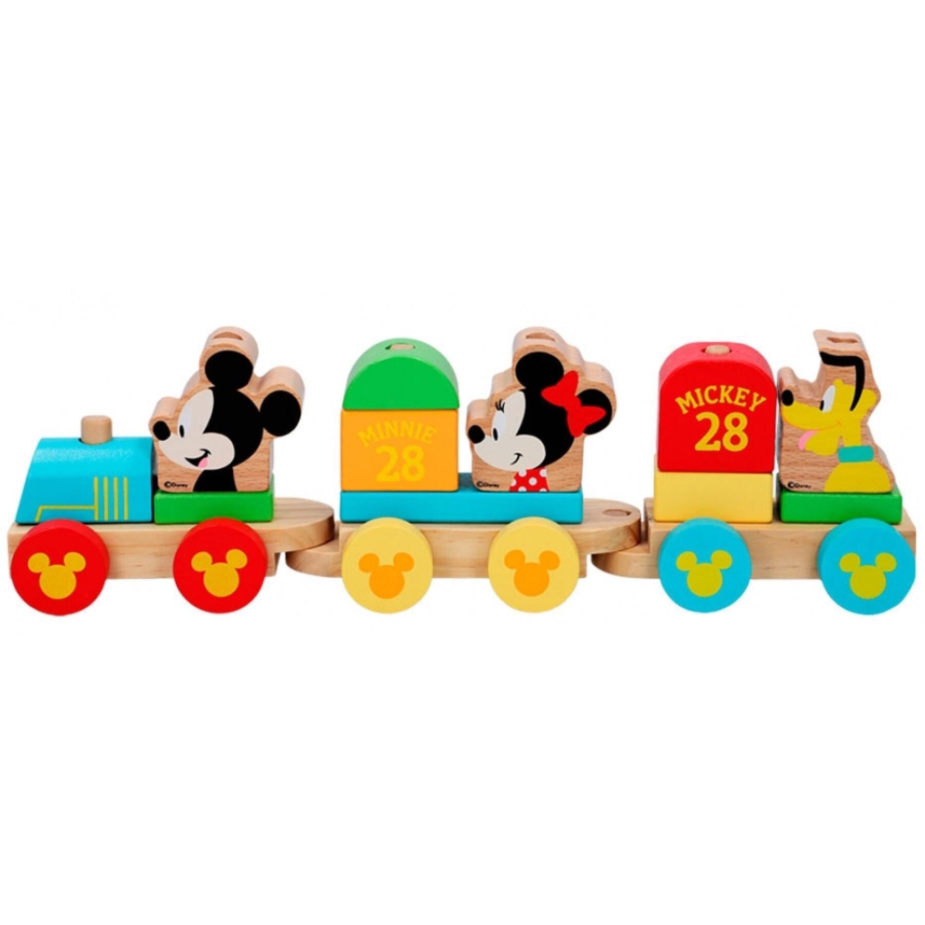 Comboio de madeira Woomax Mickey Mouse Eco