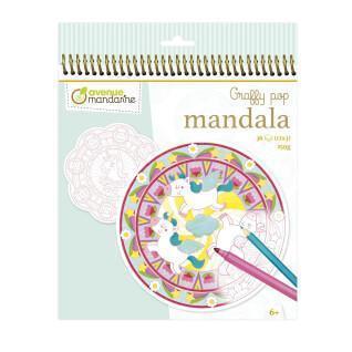 Brochura para fazer rosetas Avenue Mandarine Graffy Pop Mandala